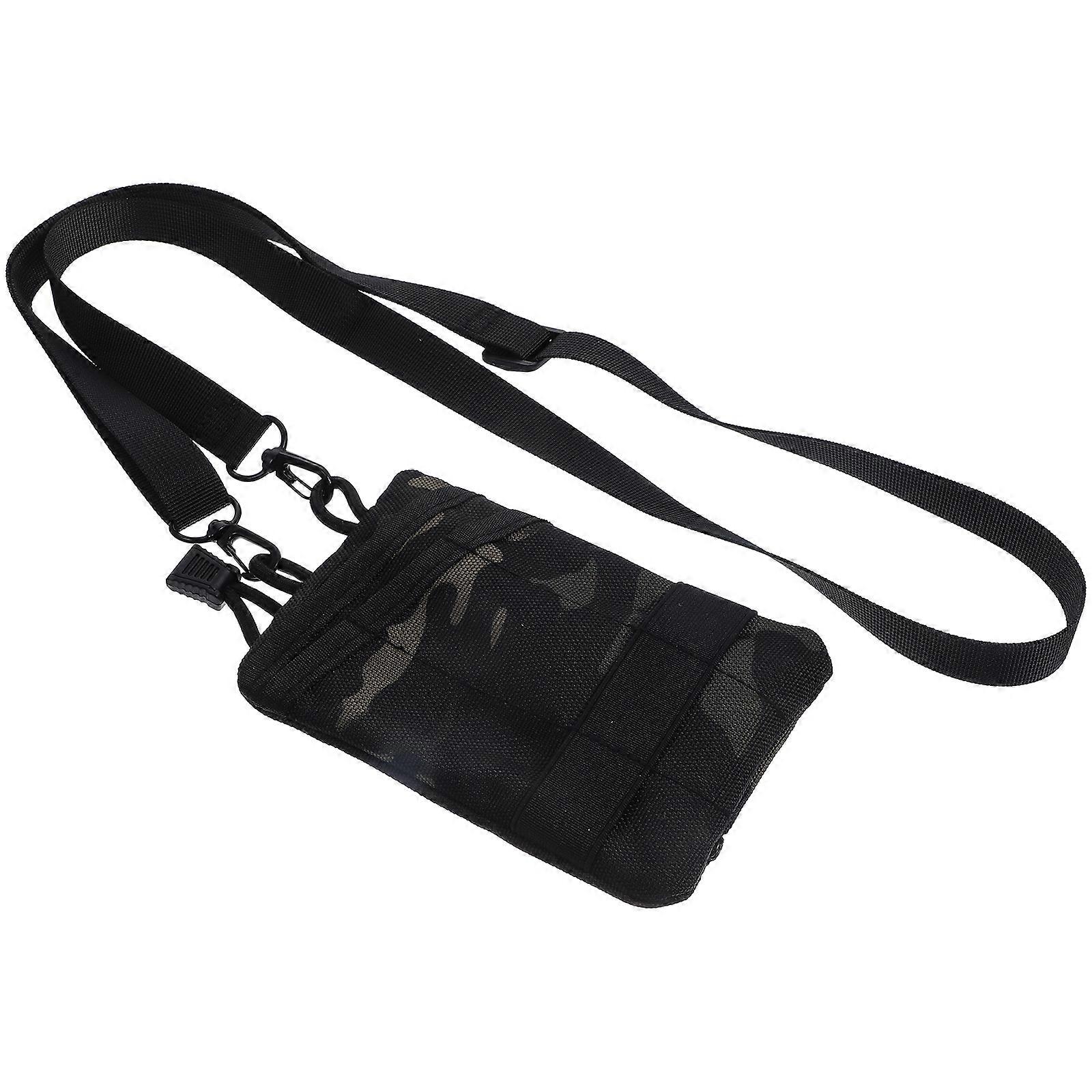 Stylish Oxford Cloth Waist Bag for Outdoor Use Black Multipurpose Small Bag Fits All essentials