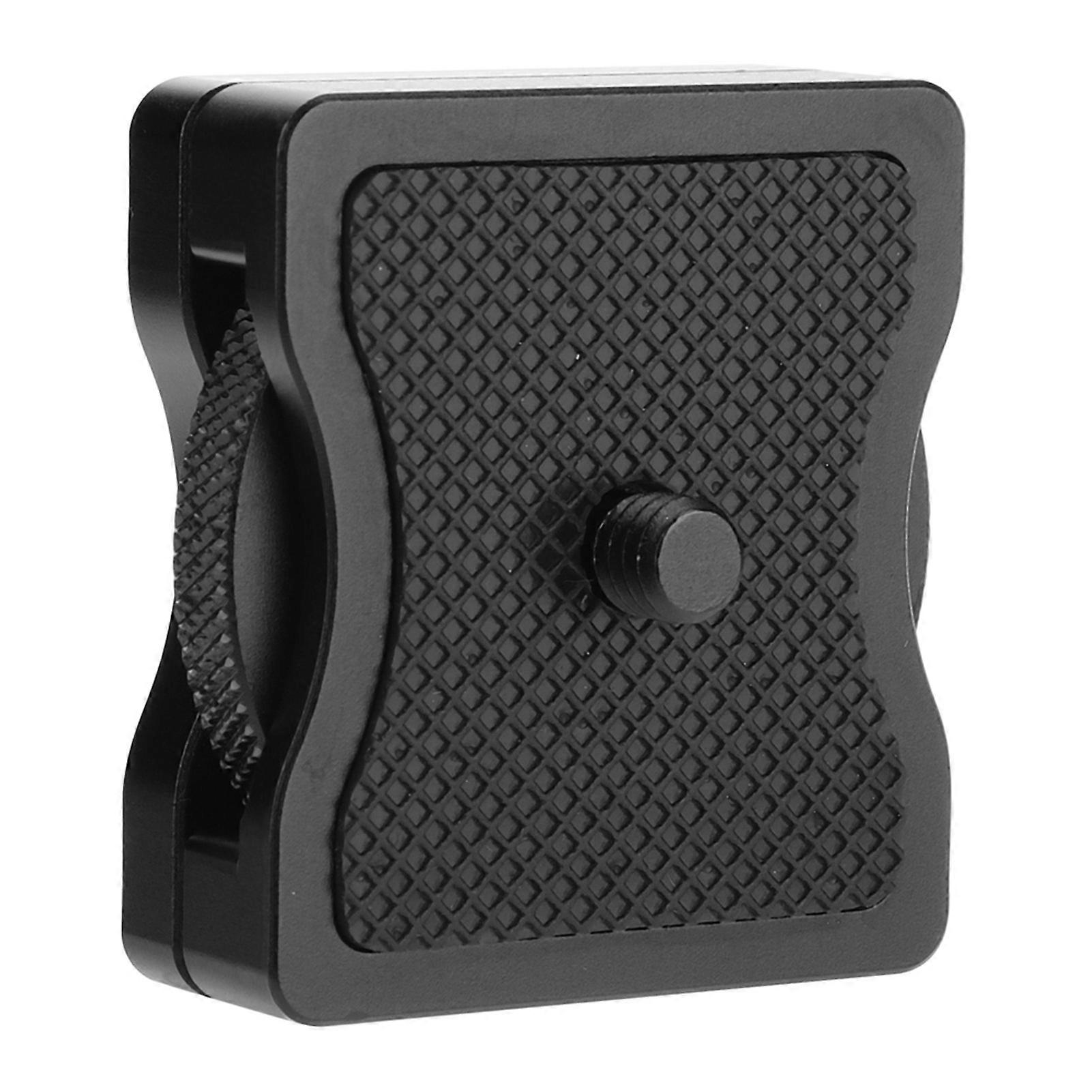 Camera Height Quick Riser Adapter 1/4" Black Aluminum 4.3x4.3x1.5cm