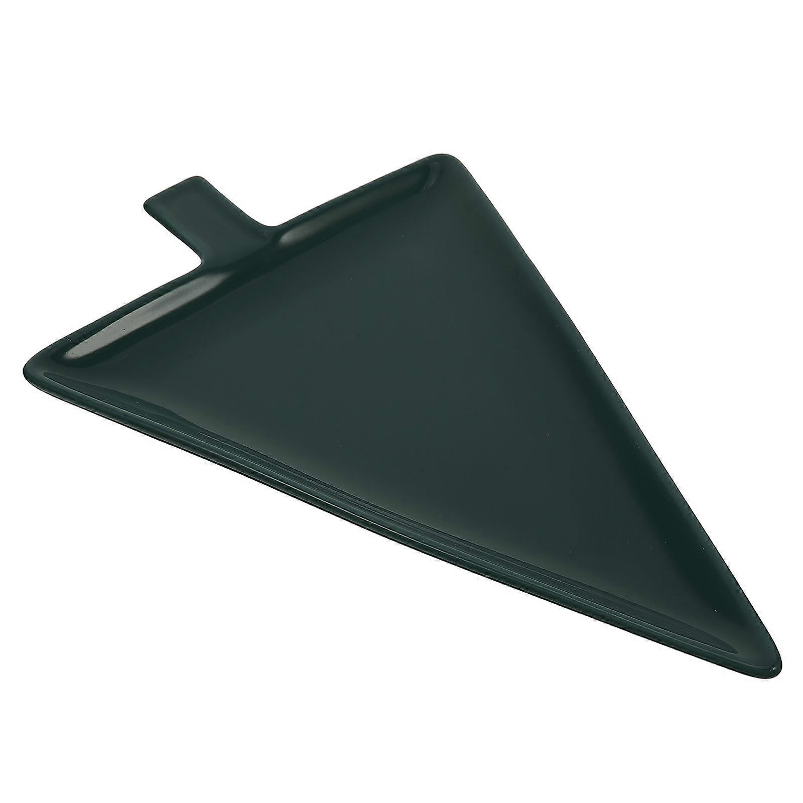 Triangular Christmas Tree Shaped Serving Tray for Snacks Desserts and Appetizers in Dark Green Color with Easy to Clean Surface of 1Set