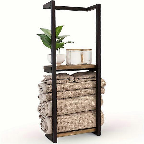 Bohemian towel rack with natural texture to keep the room tidy and orderly