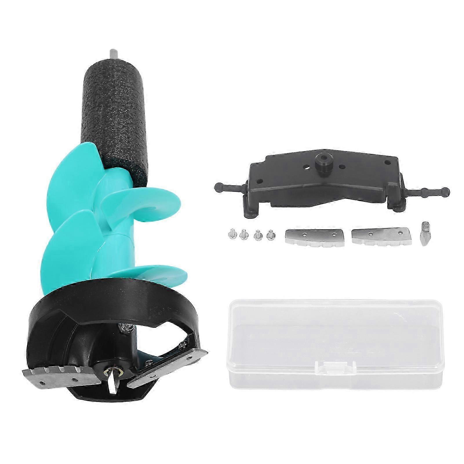 6in الكهربائية الجليد اوجير كيت شفرات قاطعة تأثير مقاومة الجليد الحفر اوجير مع محدد موضع لصيد الأسماك في حالات الطوارئ