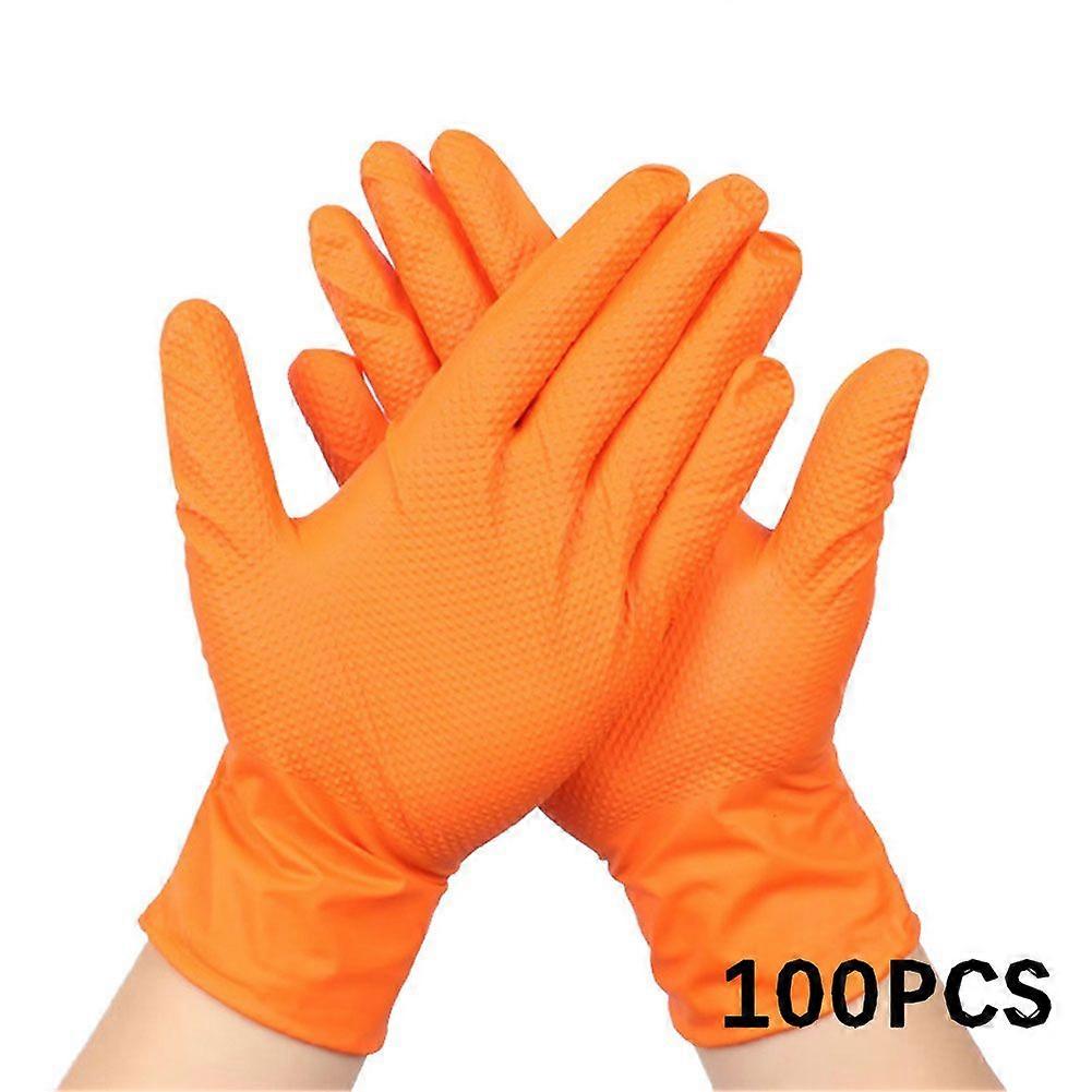 100Pcs Anti-Slip Grip Nitrile Gloves, Thickened Durable Household Cleaning Gloves, Housework Kitchen Gloves
