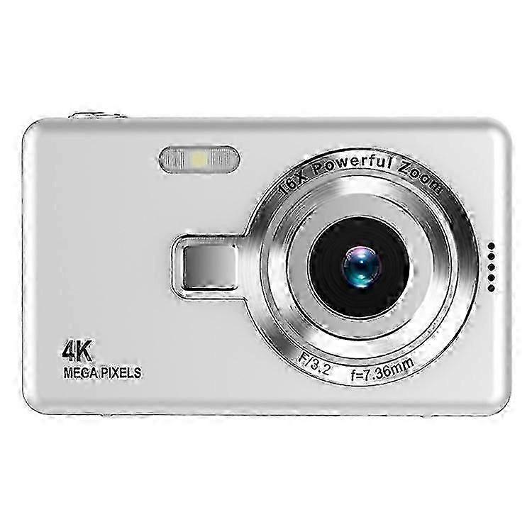 Q12 2.4 Inch HD Digital Camera with 4K Video Recording: CCD Sensor, 64GB Memory Card and Reader for Quality Photography