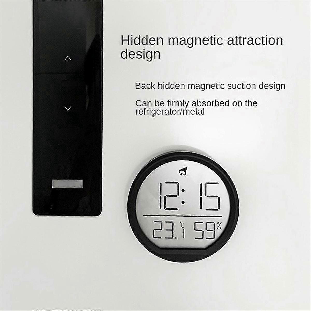 LED Digital Wall Clock Temperature Humidity Date Display Electronic B