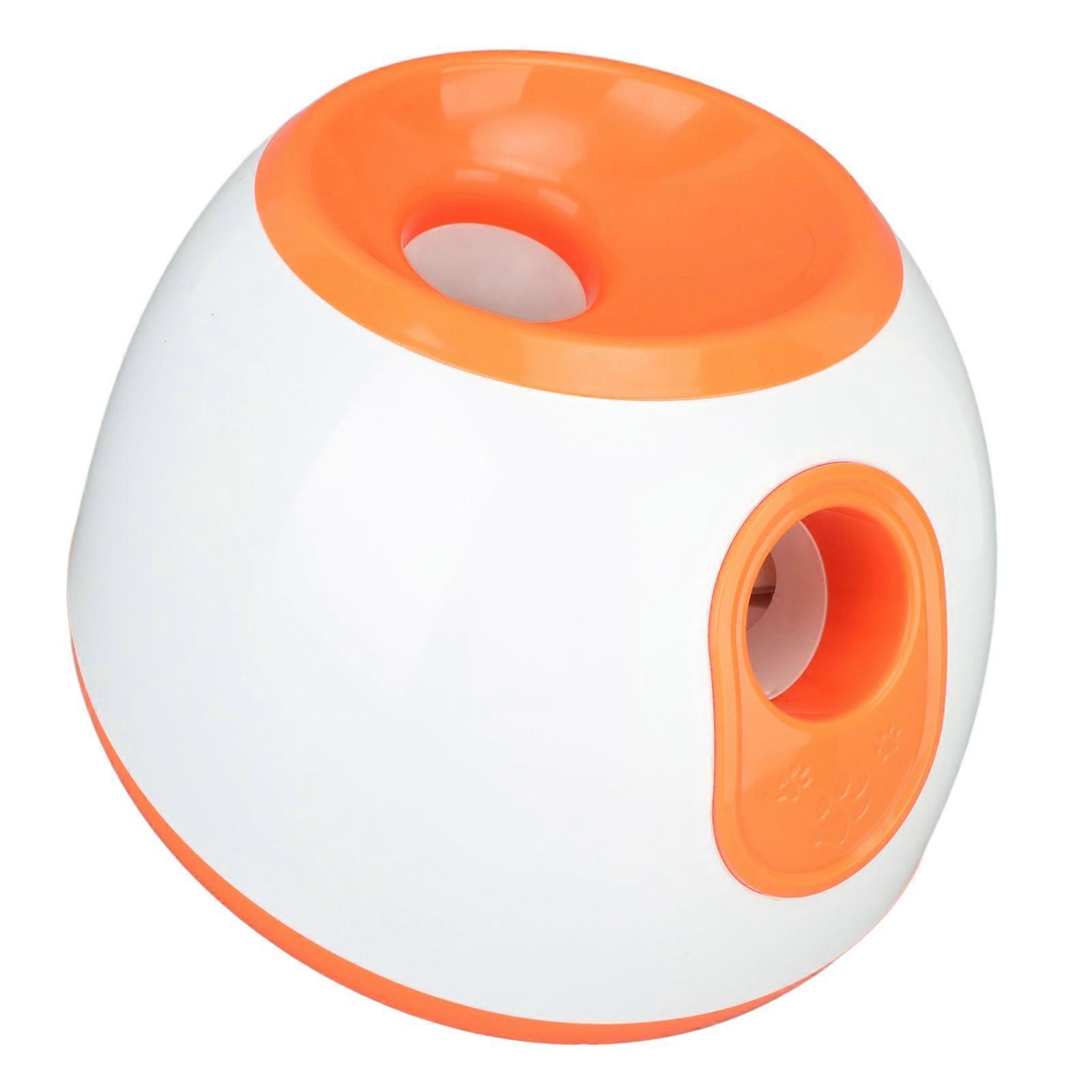 Automatic Tennis Ball Thrower Machine Adjustable Range 3 Balls 26cm Orange White US Plug