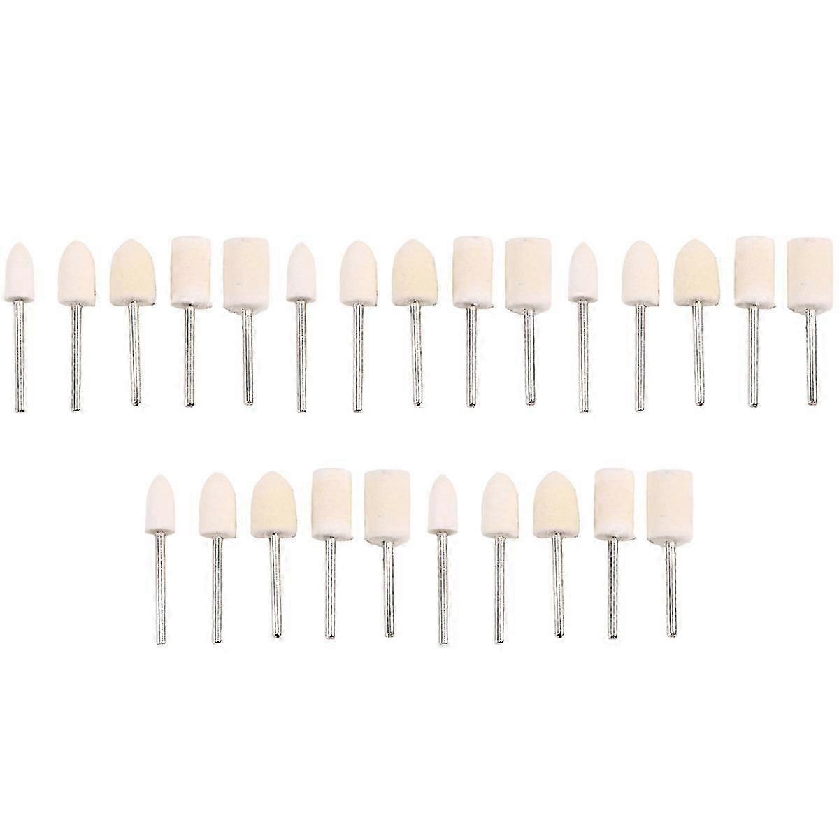 25pcs Felt Polishing Buffing Pad Head Set Rotary Tools compatible with Dremel Accessories