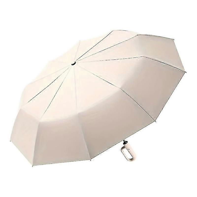 For Automatic Folding Umbrella With Hook Handle Rainproof Portable Sunshade For Travel