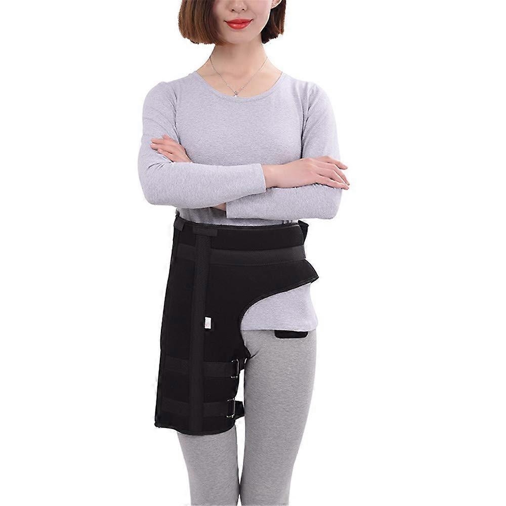 Hip Brace for Sciatica Pain Relief - Adjustable Groin Support for Thigh, Hamstring, Hip Arthritis, and Pulled Muscles, Size S