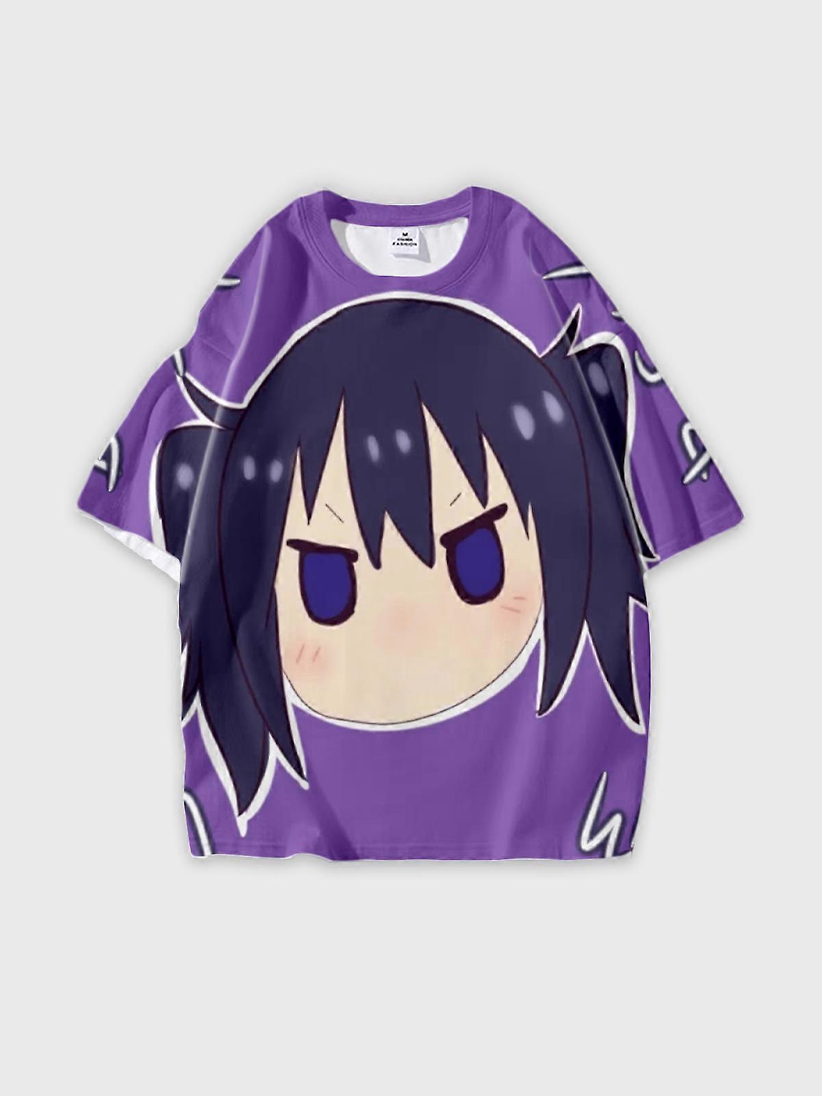 T-Shirt Short Sleeve Round Neck, Summer Casual Loose Graphic Tee, Unisex The Himouto! Umaru-chan W3171