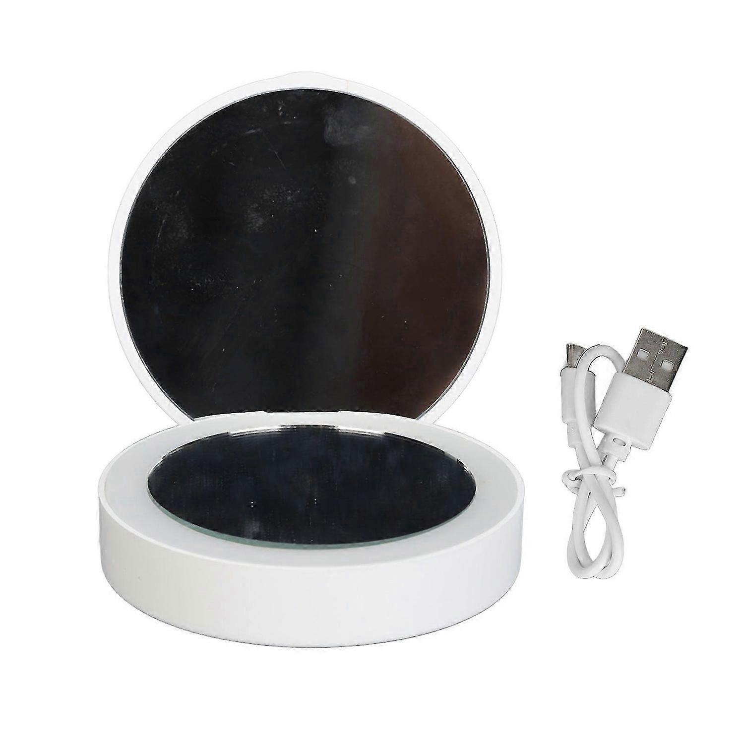 2025 Latest Model Lighted Compact Mirror Rechargeable Folding Purse Pocket Siz...