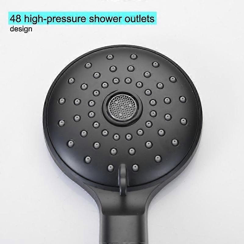 Metal Bathroom Hand Held Black Shower Head