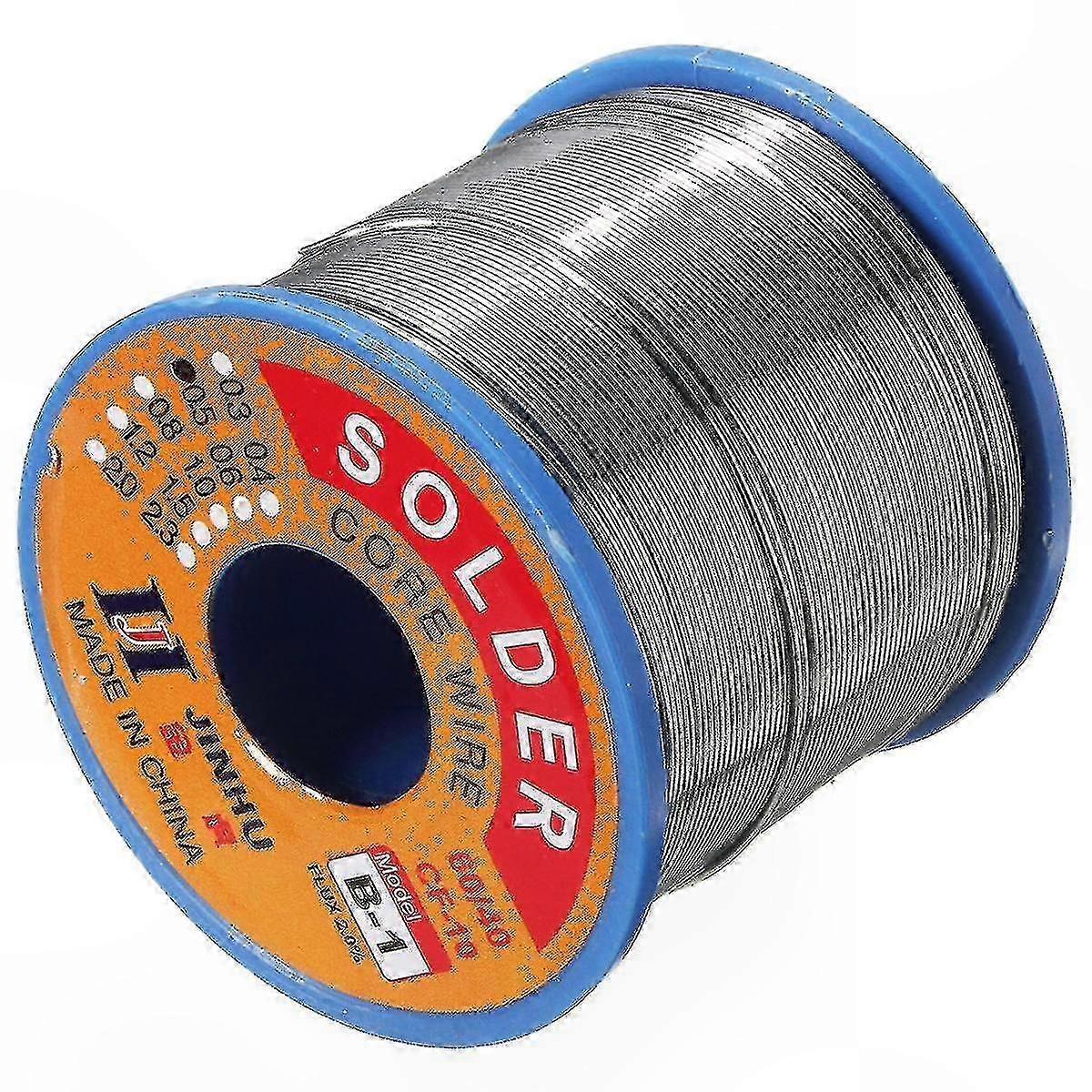 0.8mm Rosin Core Solder Wire, 400g Tin Lead Alloy Flux Roll for Soldering Projects