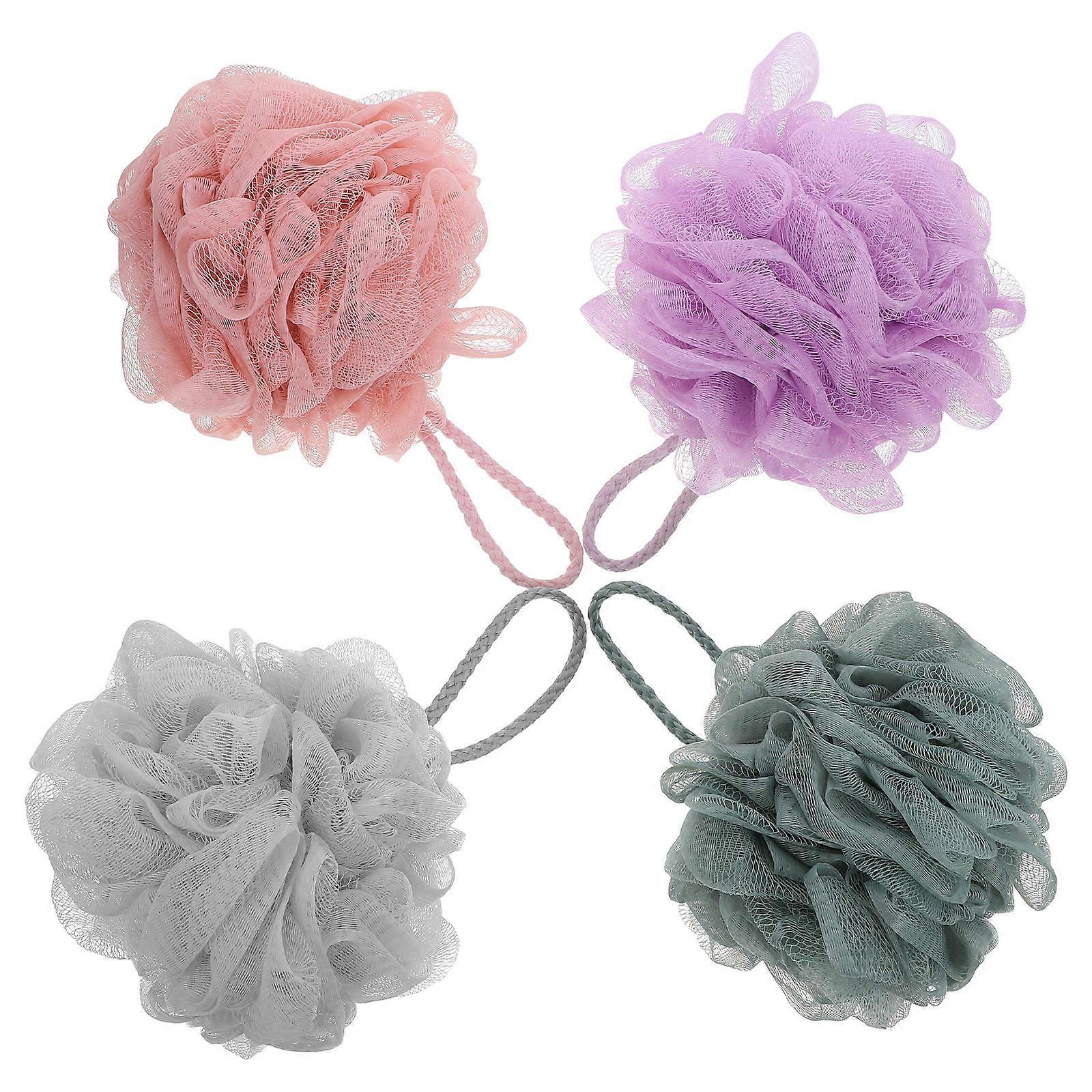 Bath Scrubber Loofah for Deep Cleansing 16Pcs Convenient Shower Set