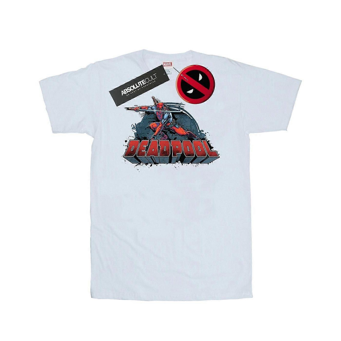 Camiseta com Logo da Espada Deadpool da Marvel para Homens