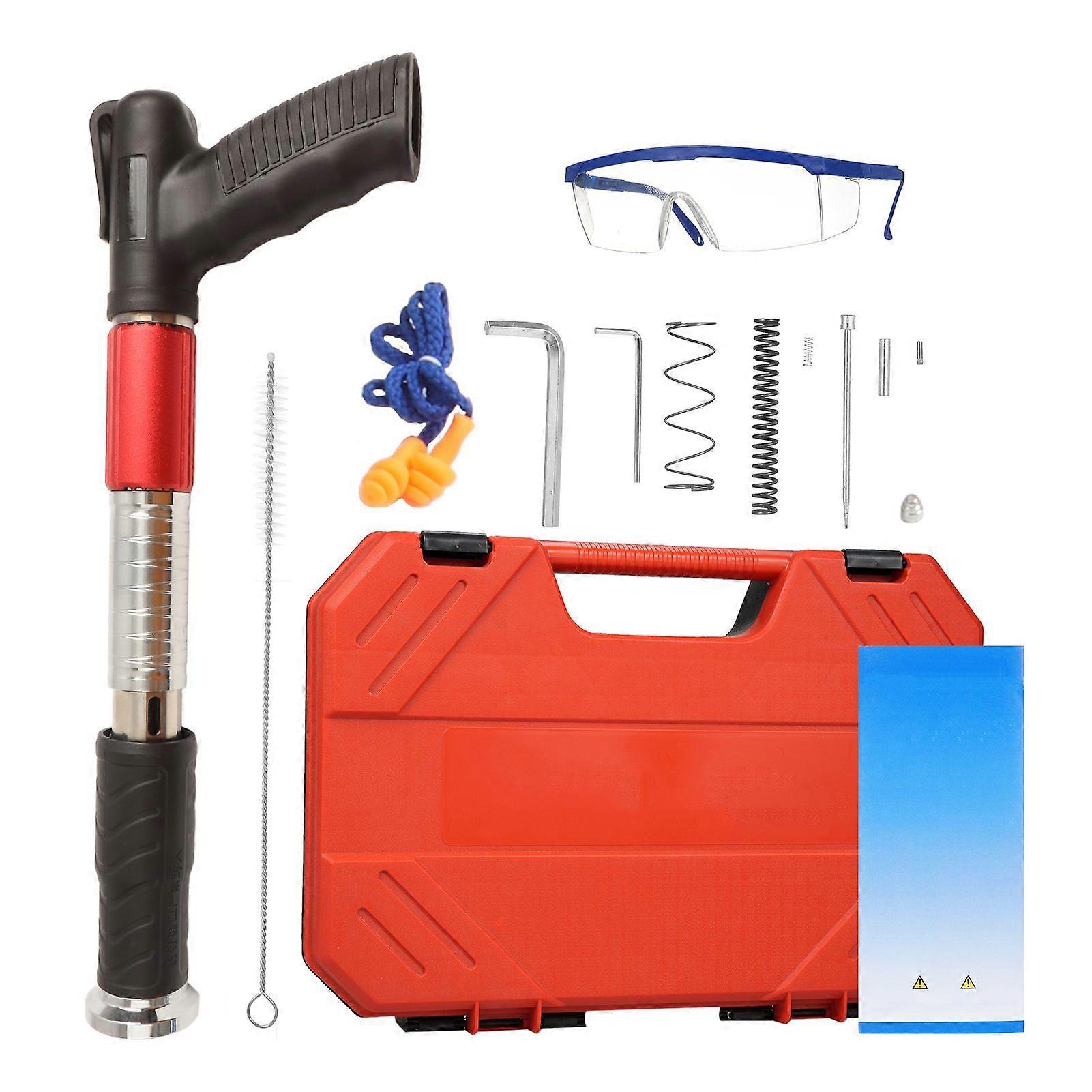 Manual Mini Steel Nail Gun 5 Gears Power Adjustable Wall Nail Guns for Ceiling Wire Hider Fixture Install Nail Shooting Machine Fastener Tools Compati