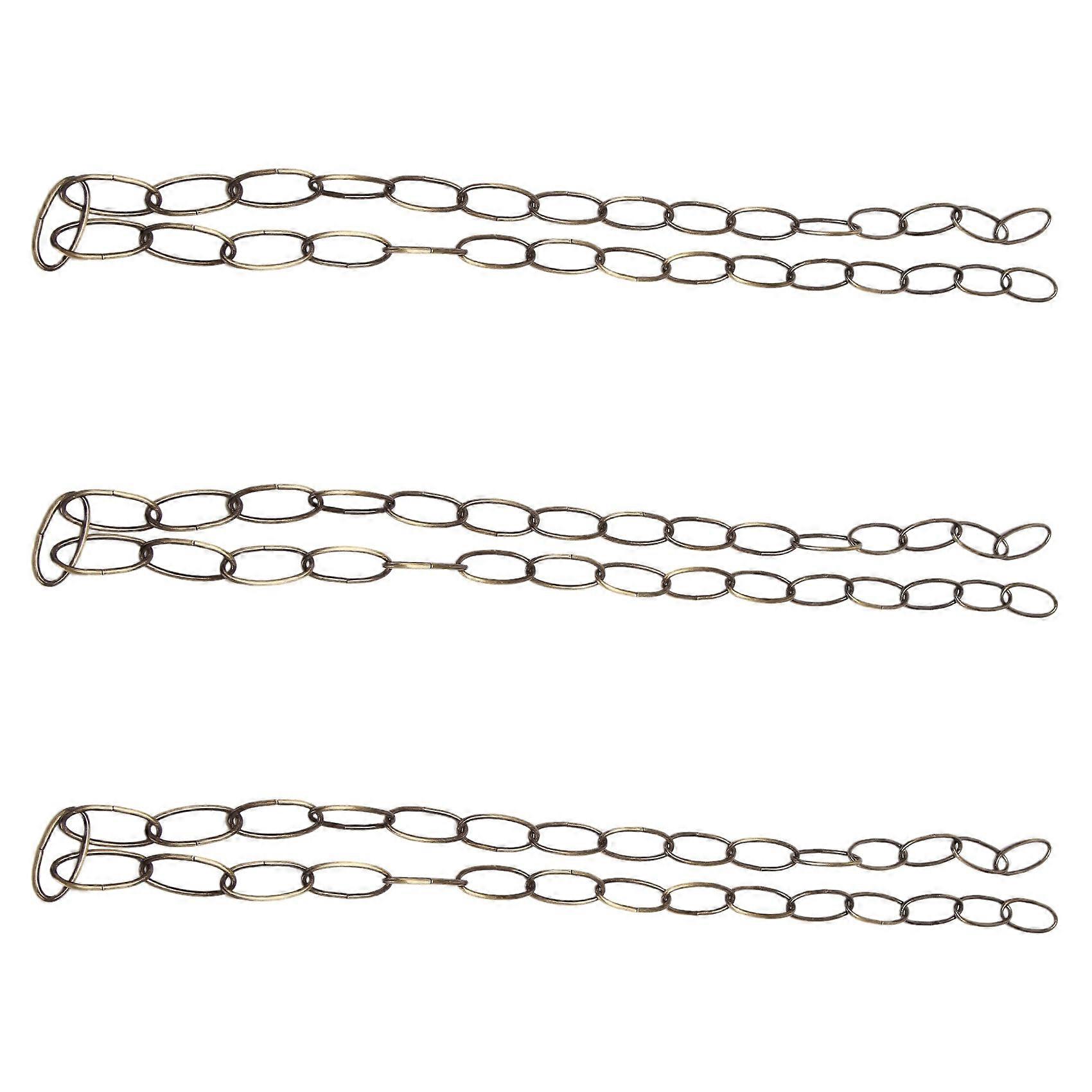 3X 1M Heavy Duty Chain for Vintage Chandelier Hanging Lamp,Green Bronze