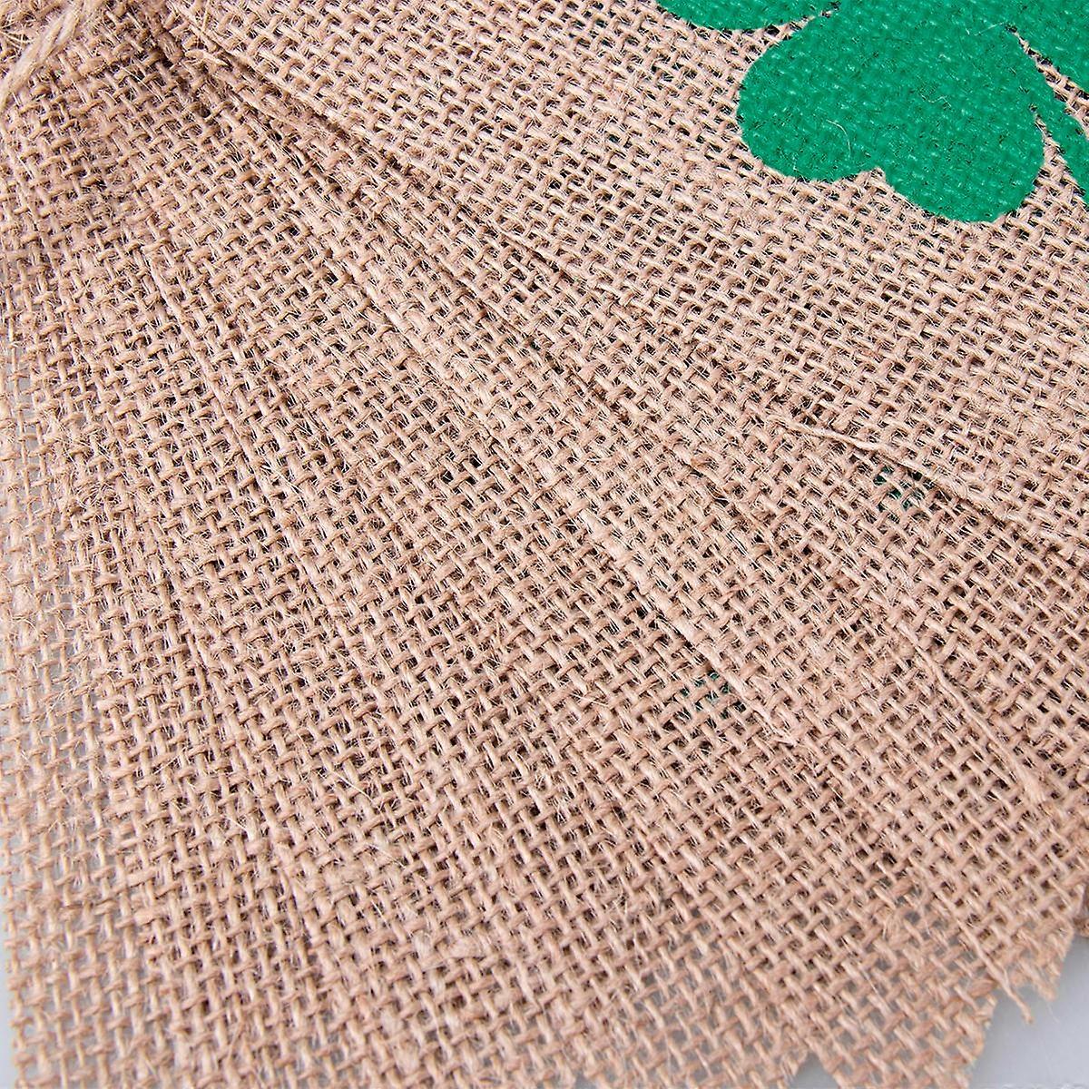 Irish Garland Shamrock Clover Bunting Decorative Indoor and Outdoor Decor Multi Color for 1 Set