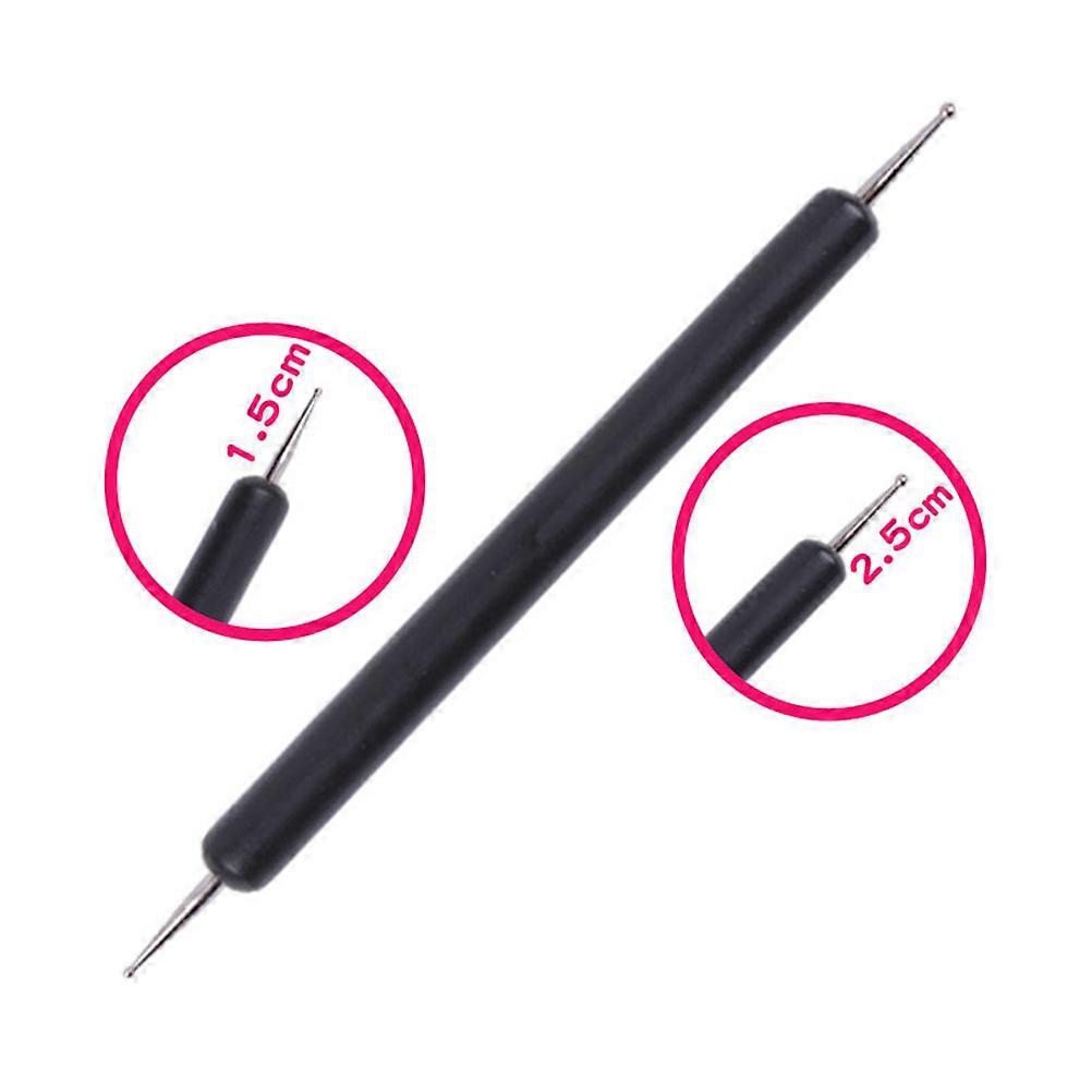 Black Double-Ended Pen for Embossing 5Pcs Stylus Dotting Tools