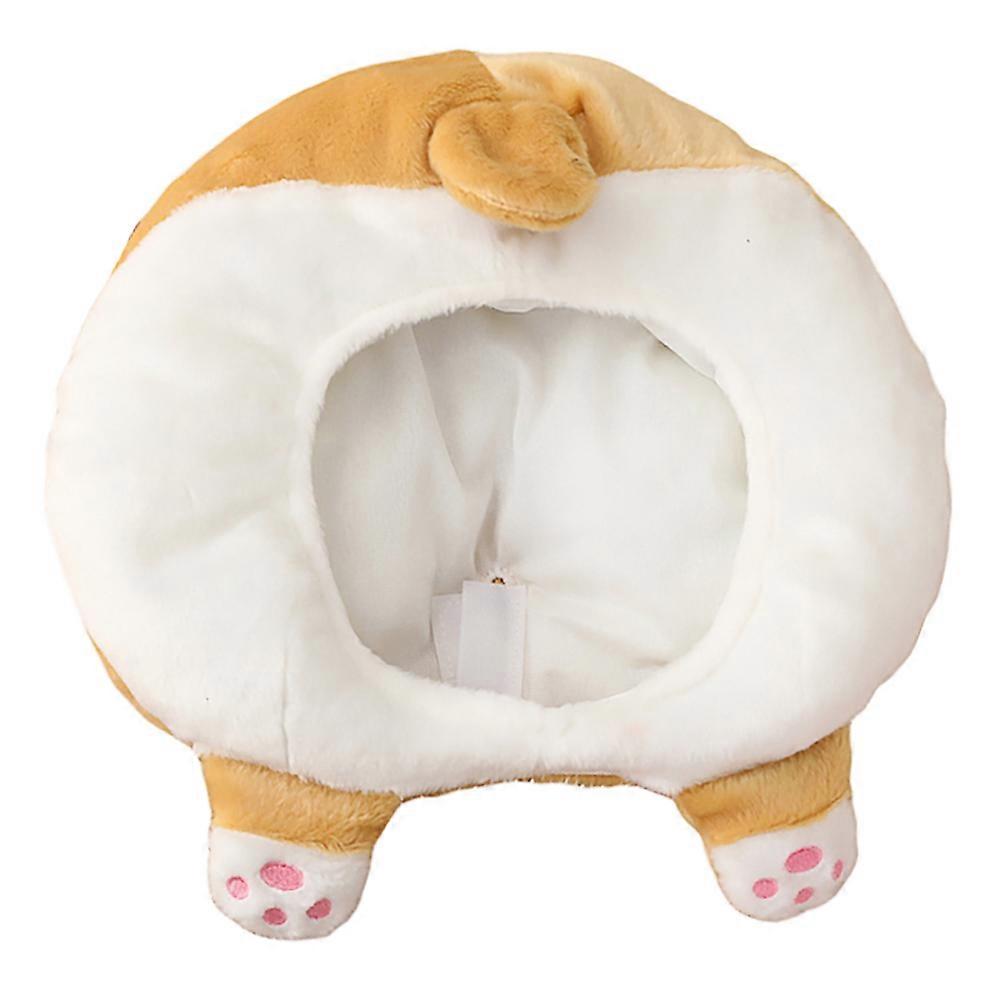 Dress Up Prop Hat 1Set Corgi Buttocks Shape Assorted Color for Festival