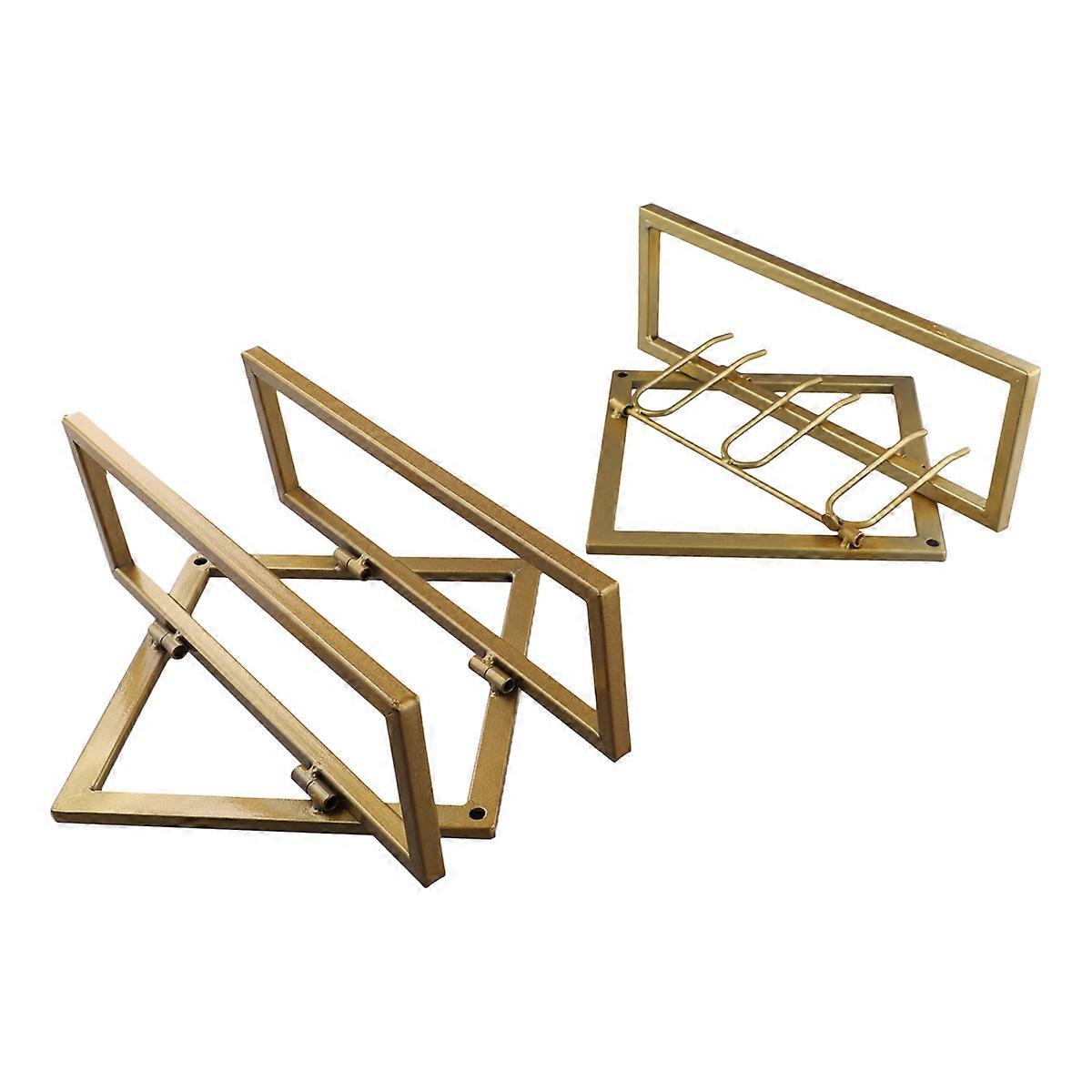 Upside Down Wine Rack Storage Organizer Wine Bottle Rack Gold