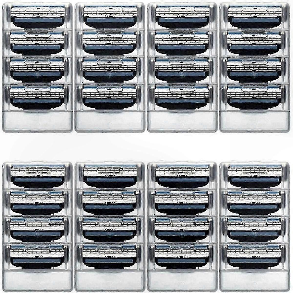 Precision Razor Blade Refills for Hand Shaving - 32-Pack