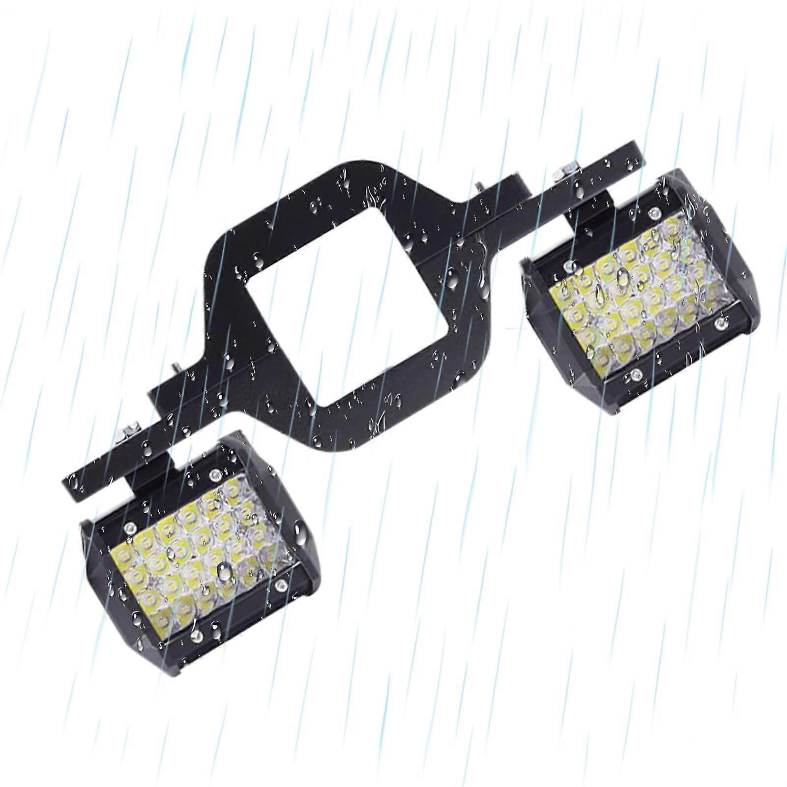 LED Pod Lights Reverse Rear Light Strip Waterproof Dustproof Spotlight With Towing Hitch Brackets Car Accessory 72W