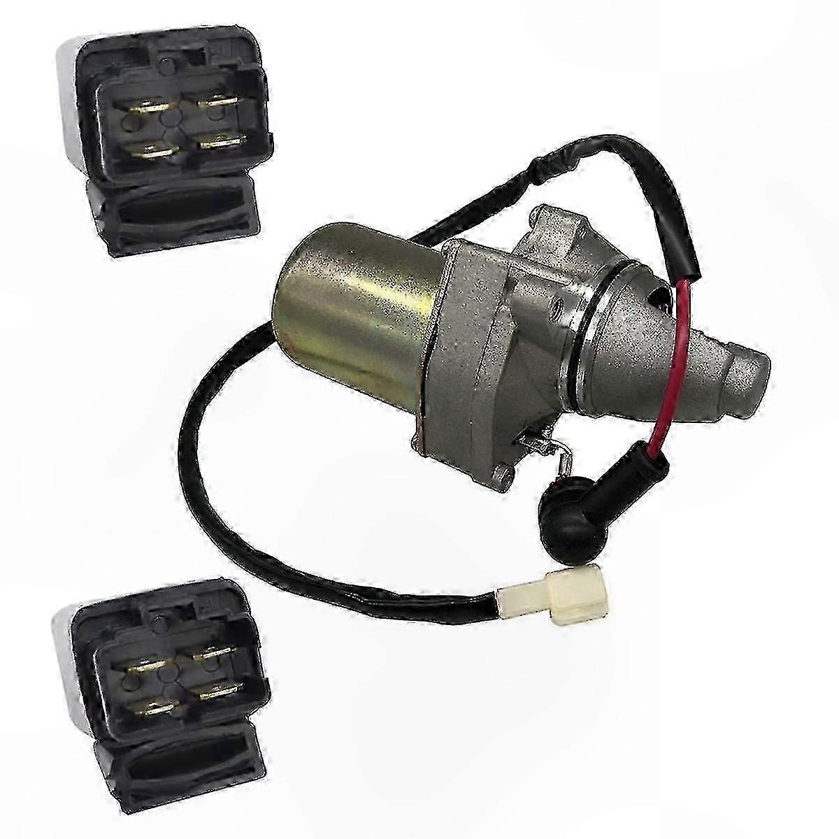 Anlasser und Relais für ATV LT80 Quadsport 1987–2006 und KFX80 2003–2006, Ersatzteile 31100-40B01 31100-40B00