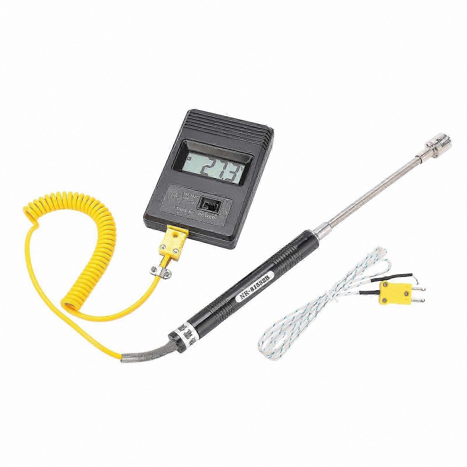 Digital K-Type Sensor Thermometer with LCD Display and Thermocouple, Temperature Range -50C to 500C