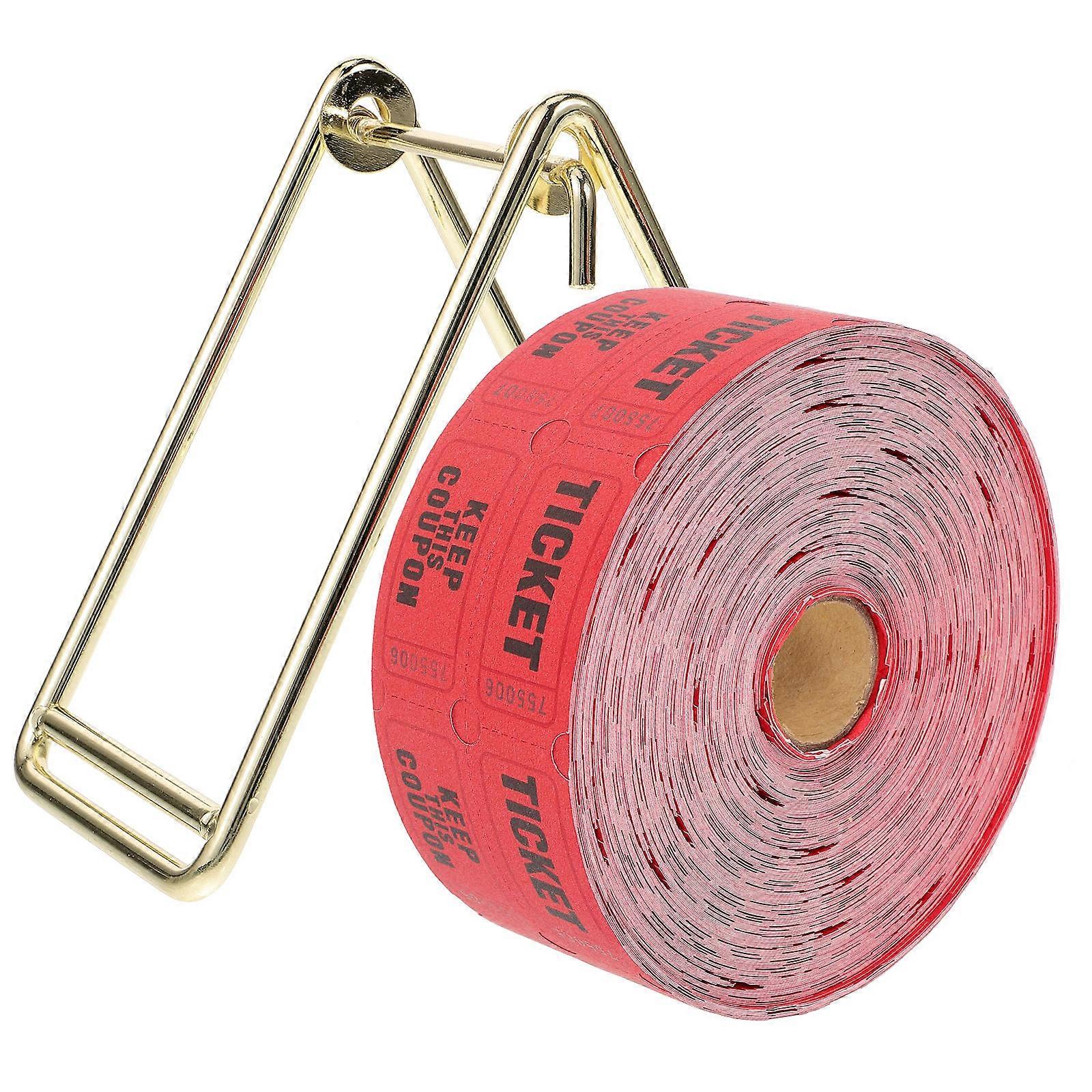 Red Raffle Ticket Dispenser for Party 1Set of Ticket Roll and Holder