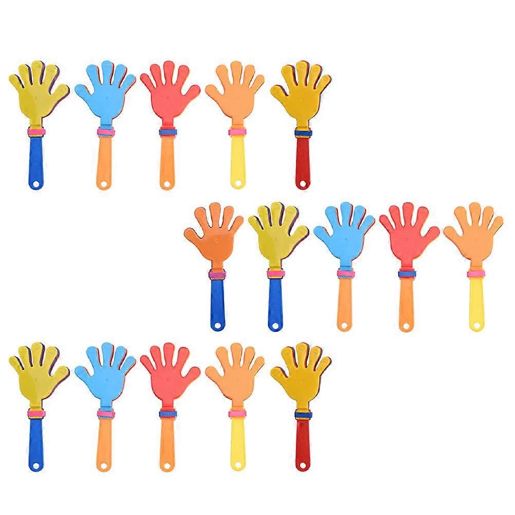 Cheering Clapper 15Pcs Kids Party Props Bright Colors Hand-shaped Clapping Toys Ideal For Celebrations