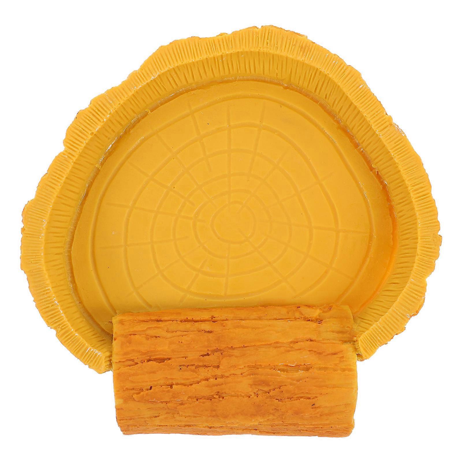 Reptile Water Dish Resin Feeder for Drinking 2Pcs for Pets
