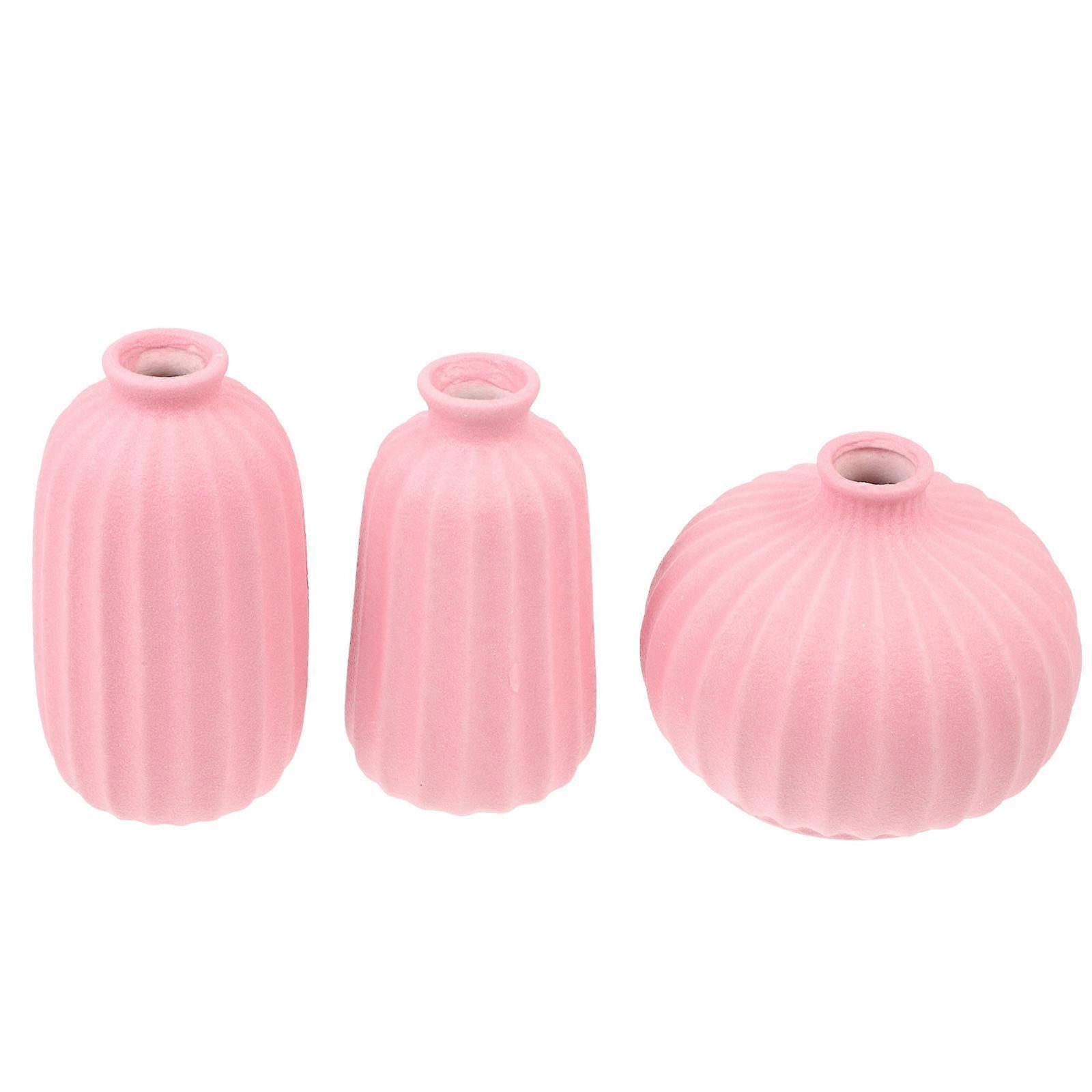 Decorative Ceramic Flower Vase Container for Table Decor 6Pcs