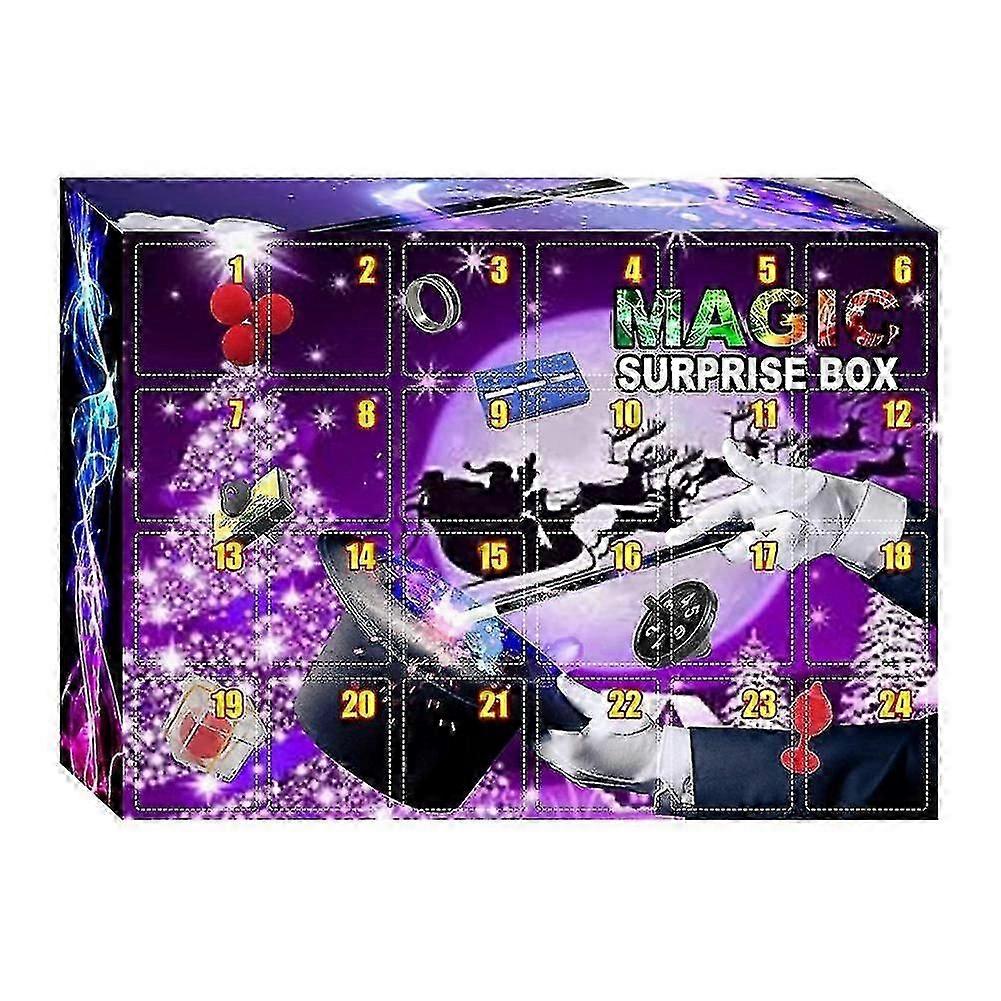 Kids Magical Toy Christmas Advent Calendar Countdown Tricks Toy Magic Blind Box