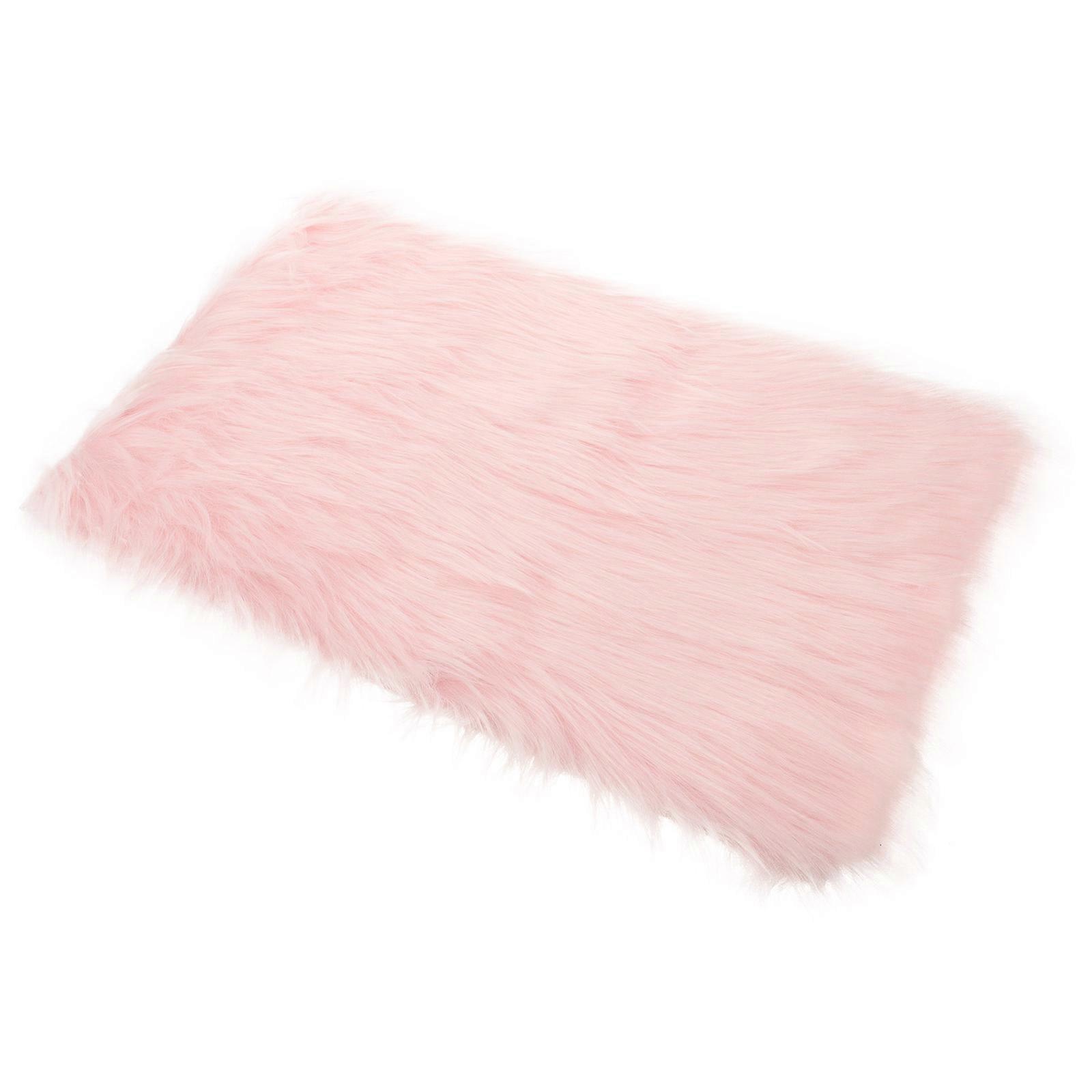 Pink Fluffy Nail Rug Display Background for 4Pcs Photography Cushion