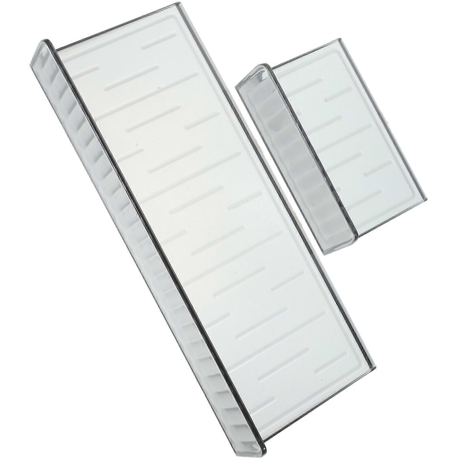 Floating Shelves Bathroom Wall Shelf for Storage 4Sets Grey Pet Material