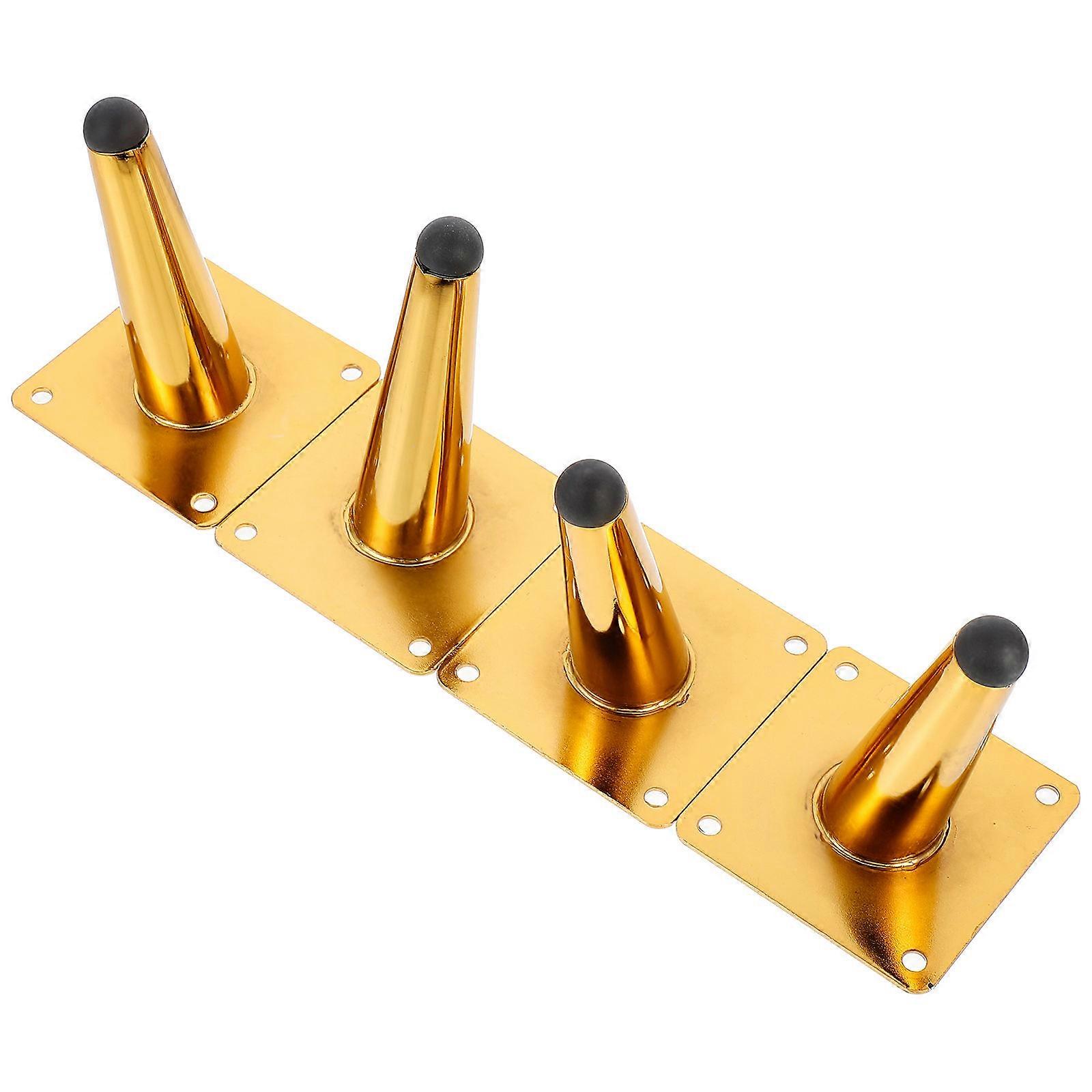 Table Adjustable Feet Metal Sofa Support Feet Office Use 10X8CM Adjustable 4Pcs