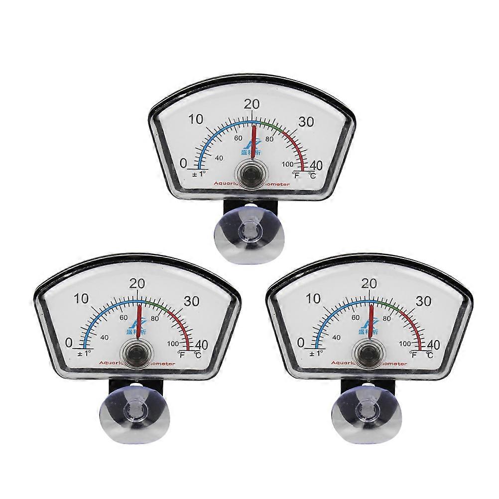 Aquarium Thermometer 3Pcs Pointer Shape Measuring Tool For Aquarium Maintenance Waterproof