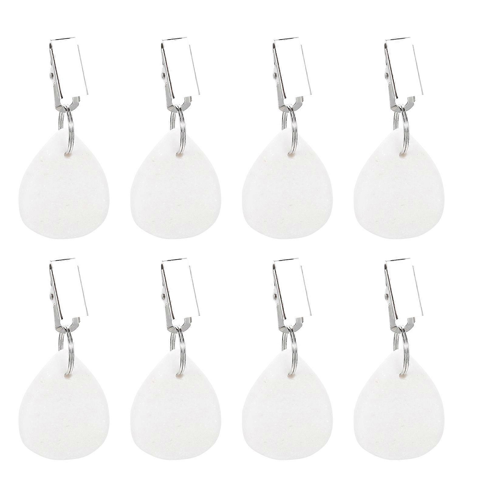 Windproof Tablecloth Weight Tablecloth Clip Pendant for Decor 16Pcs White