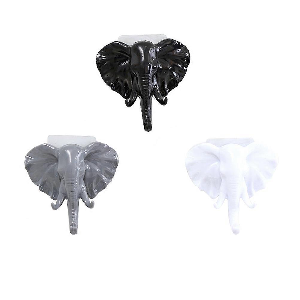 Transparent Adhesive Hooks Elephant Nose Wall Hanger for Home Use 6Pcs