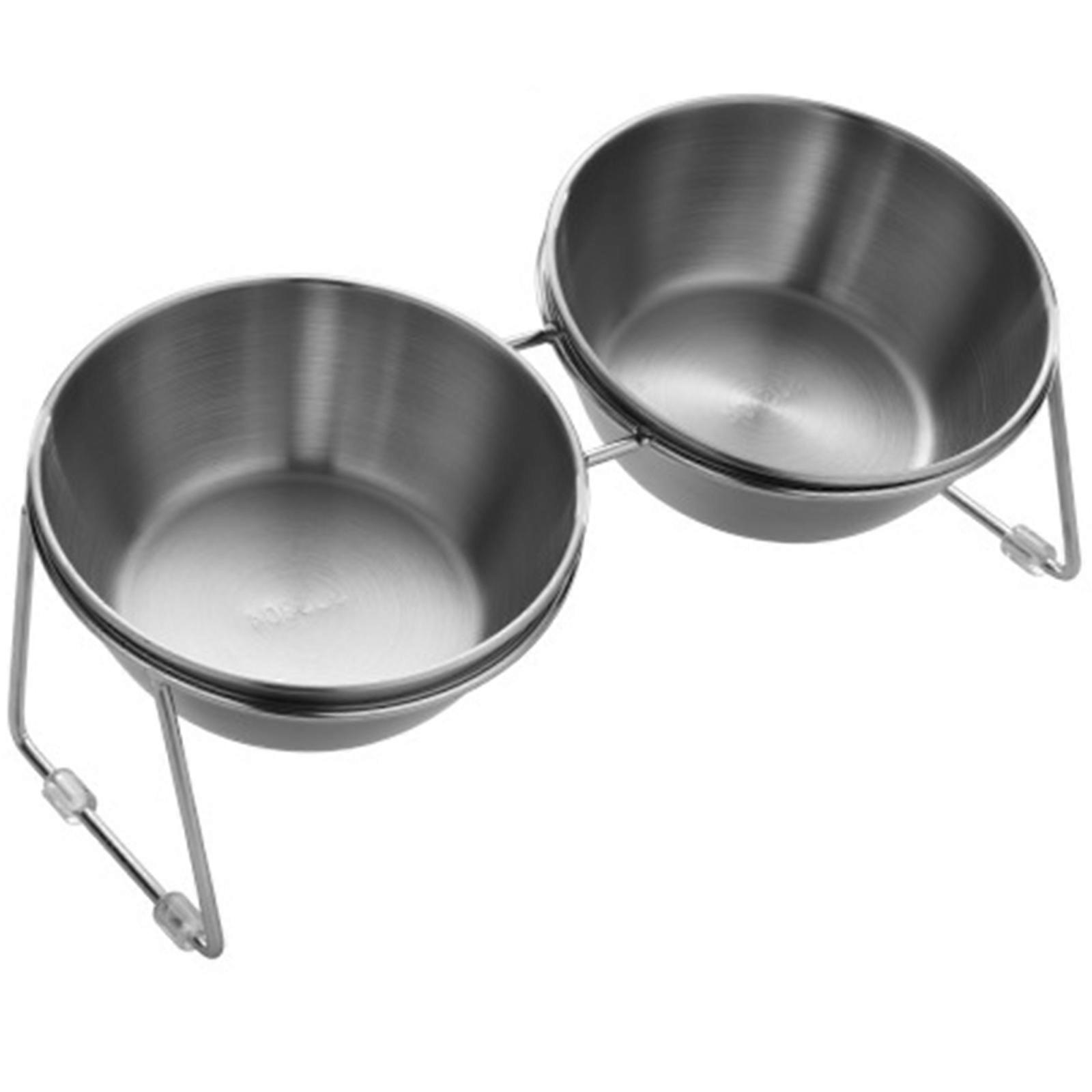 Ergonomic Elevated Dog Bowls With Stable Stand And Double Bowl For Most Breeds Heavy Duty Multicolor