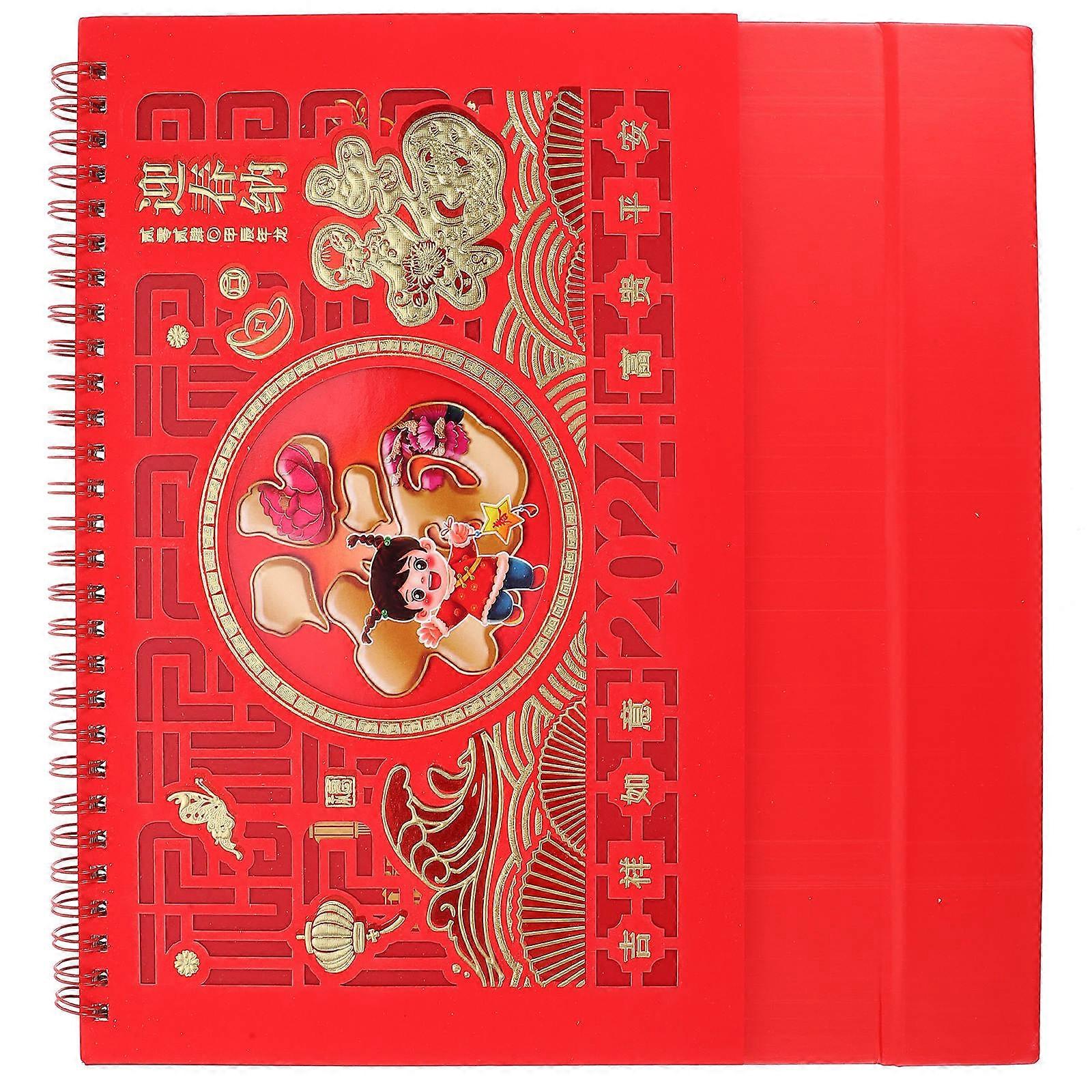 3Pcs Desktop Calendar 2024 Dragon Year Scheduling Calendar Perfect For In Conference Room Classroom