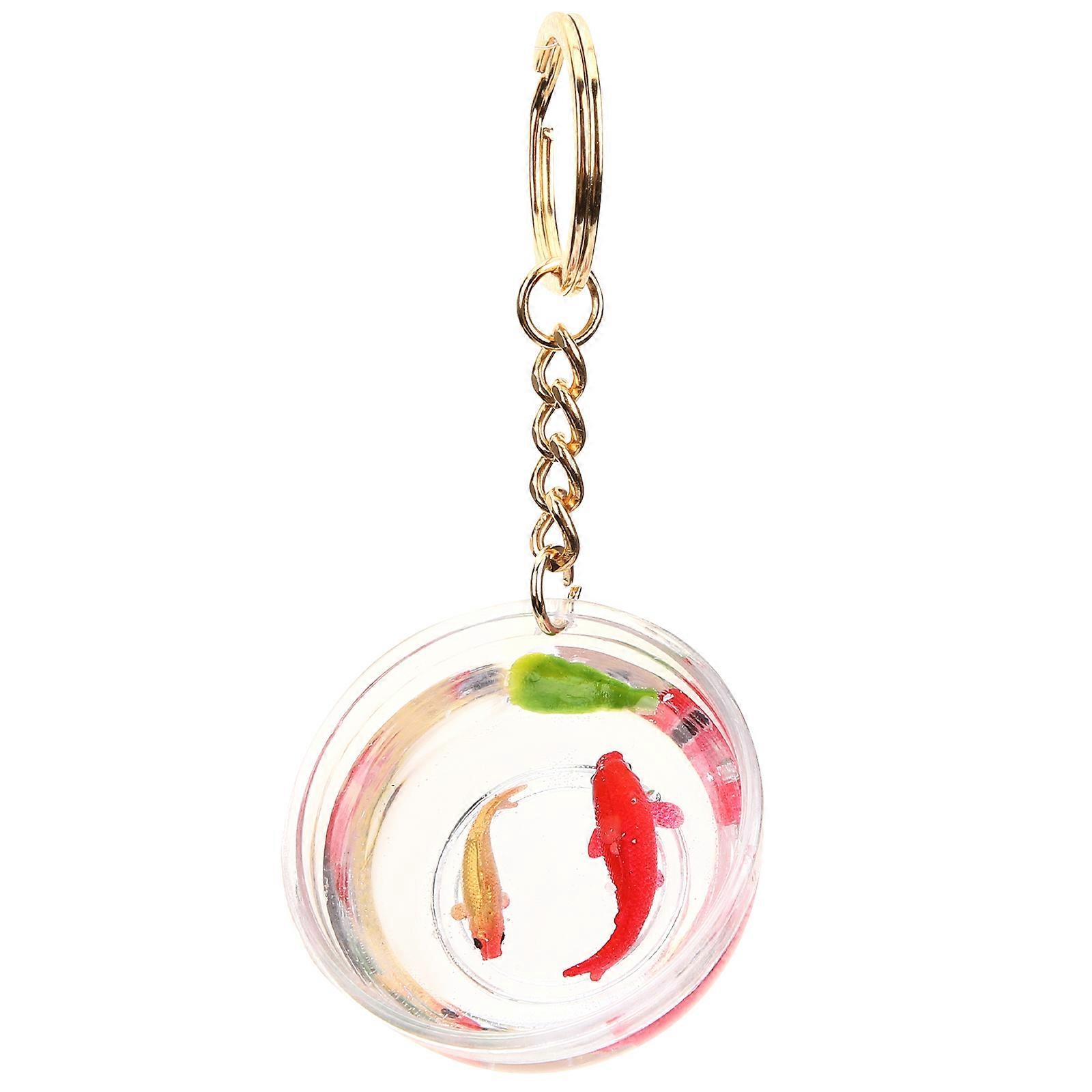 4Pcs Goldfish Keychain Accessories For Special Occasions Birthday Christmas Multi Color