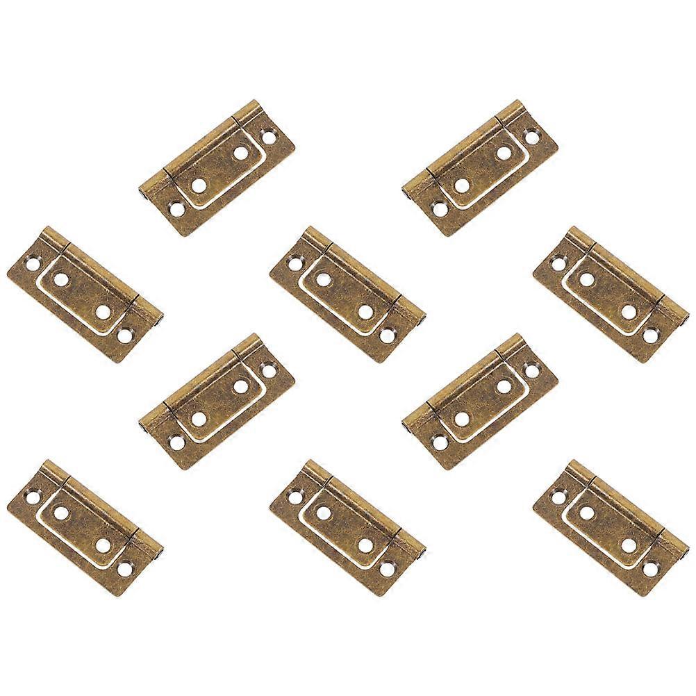 Flat Cabinet Door Hinges Iron Door Hardware for Kitchen Cabinets 40Pcs