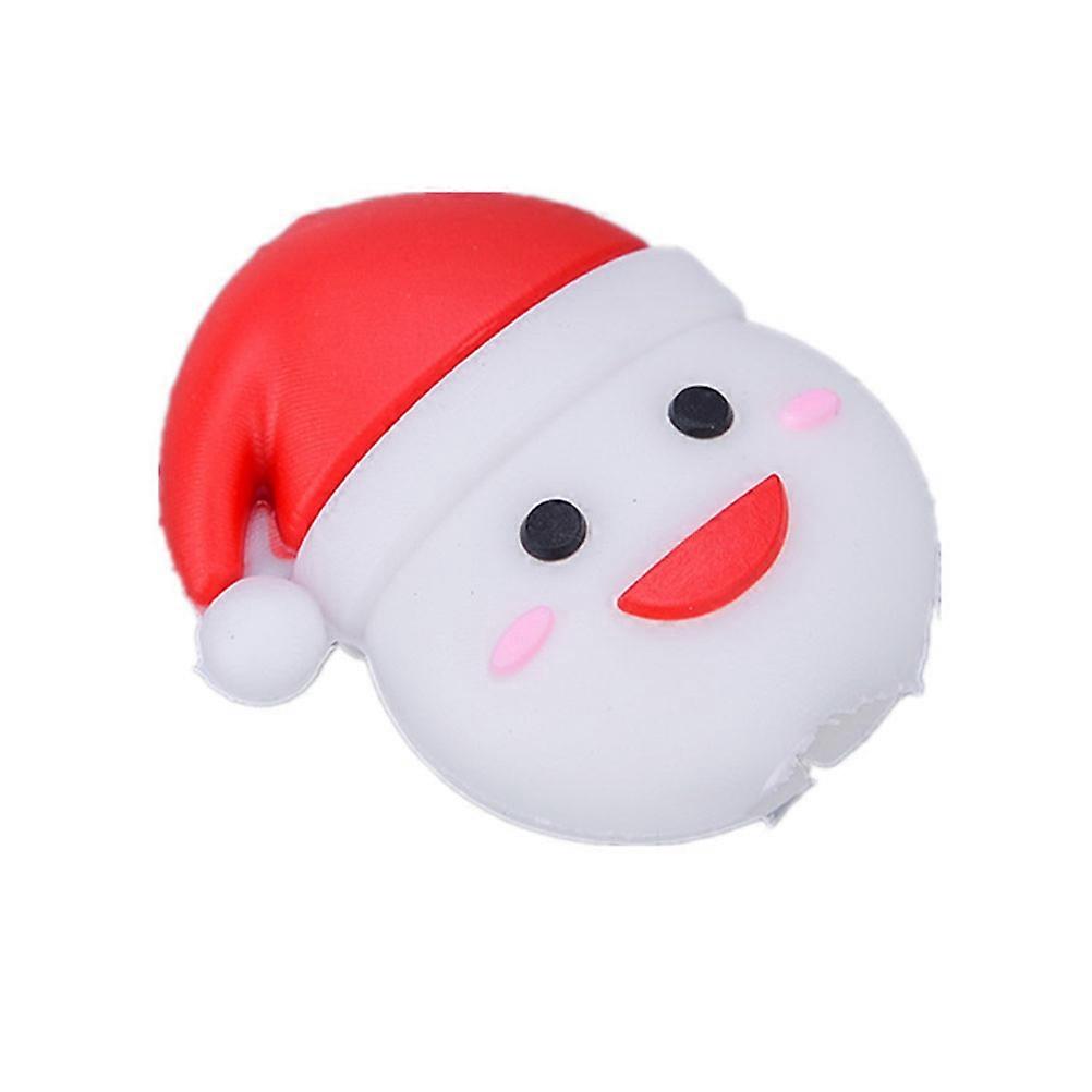 Phone Cable Protector Cute Cable Wrap Christmas Theme Prevent Pulling Crack Data Line Protector M Size PVC 4Pcs