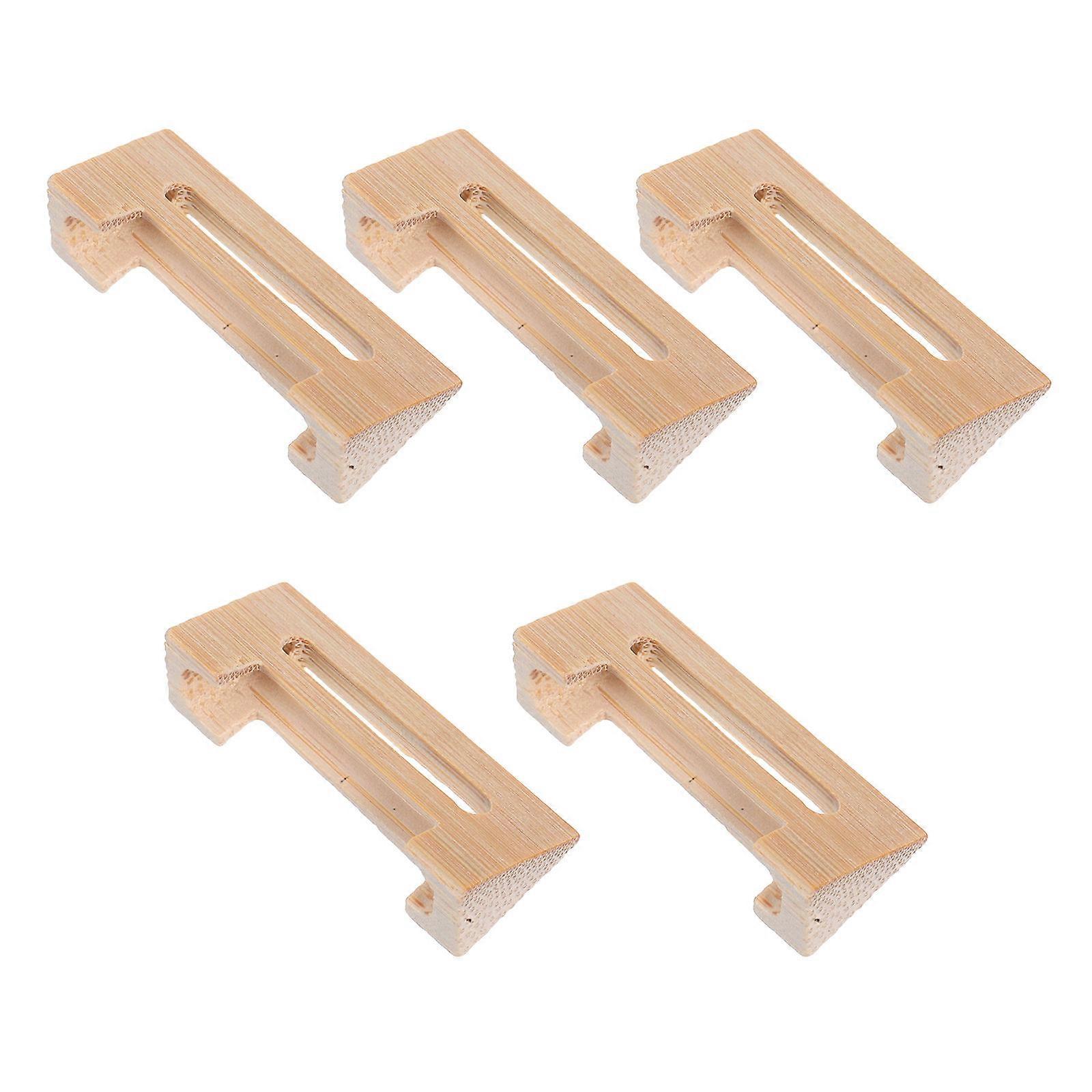 Handmade Bamboo Sanxian Bridge Replacement 10Pcs for Musicians