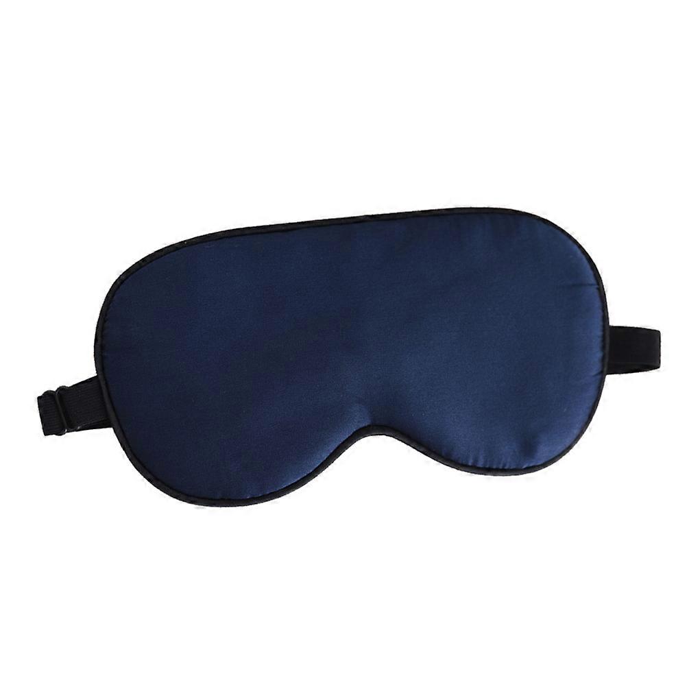 Silk Eye Patch Large Sleep Eye Mask for Relaxation 3Pcs Navy Blue Color