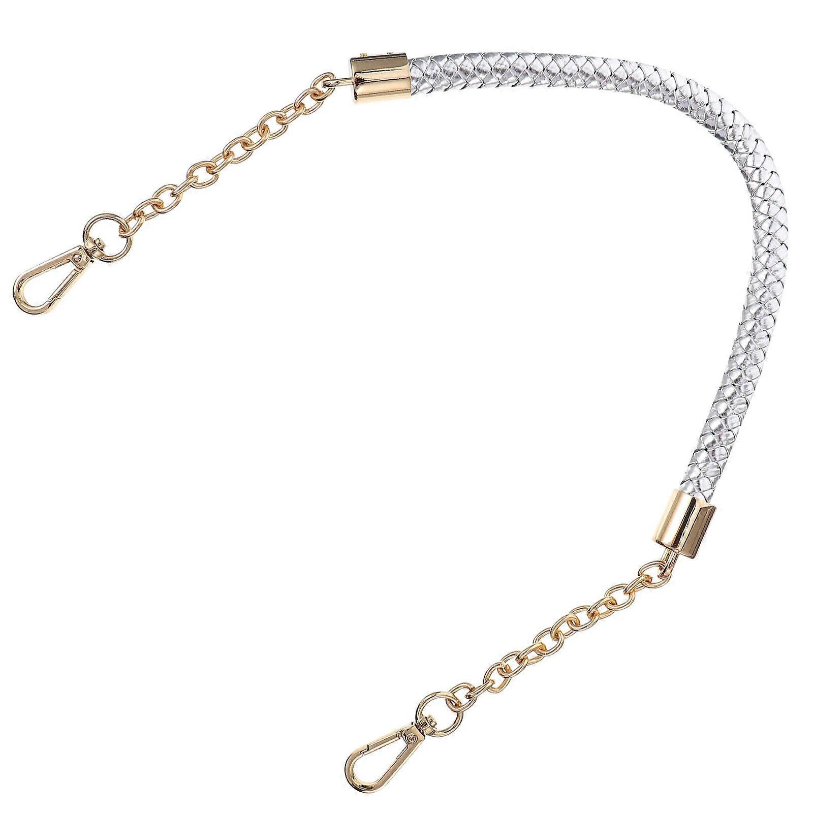 Straps for Handbags Diy Bag Strap Shoulder Strap Chain Silver Replacement 1Pack