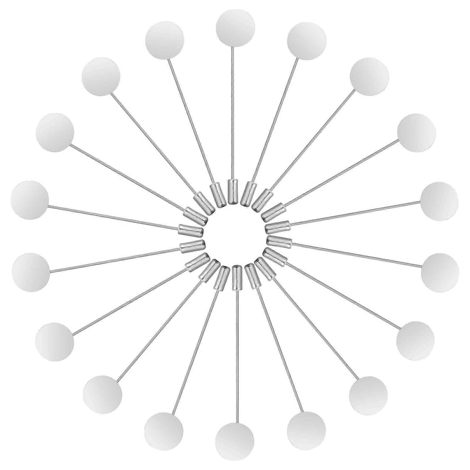 Word Pin Tray Brooches for DIY Jewelry Using 100Pcs Silver Safety Pins