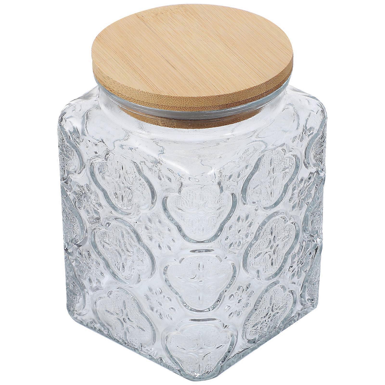 Glass Jar with Lid for Multipurpose Use 3Pcs Airtight Canister Set