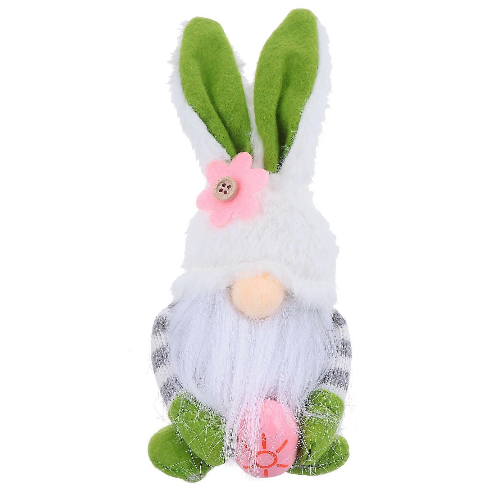 Bunny Gnome Doll Decor for Celebration 3Pcs Easter Gnome Doll Ornament